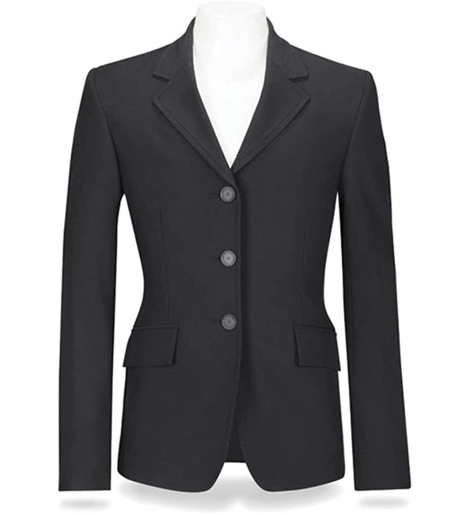 R.J. Classics Girls' Skylar JR Show Coat with 37.5, Size 14, Black