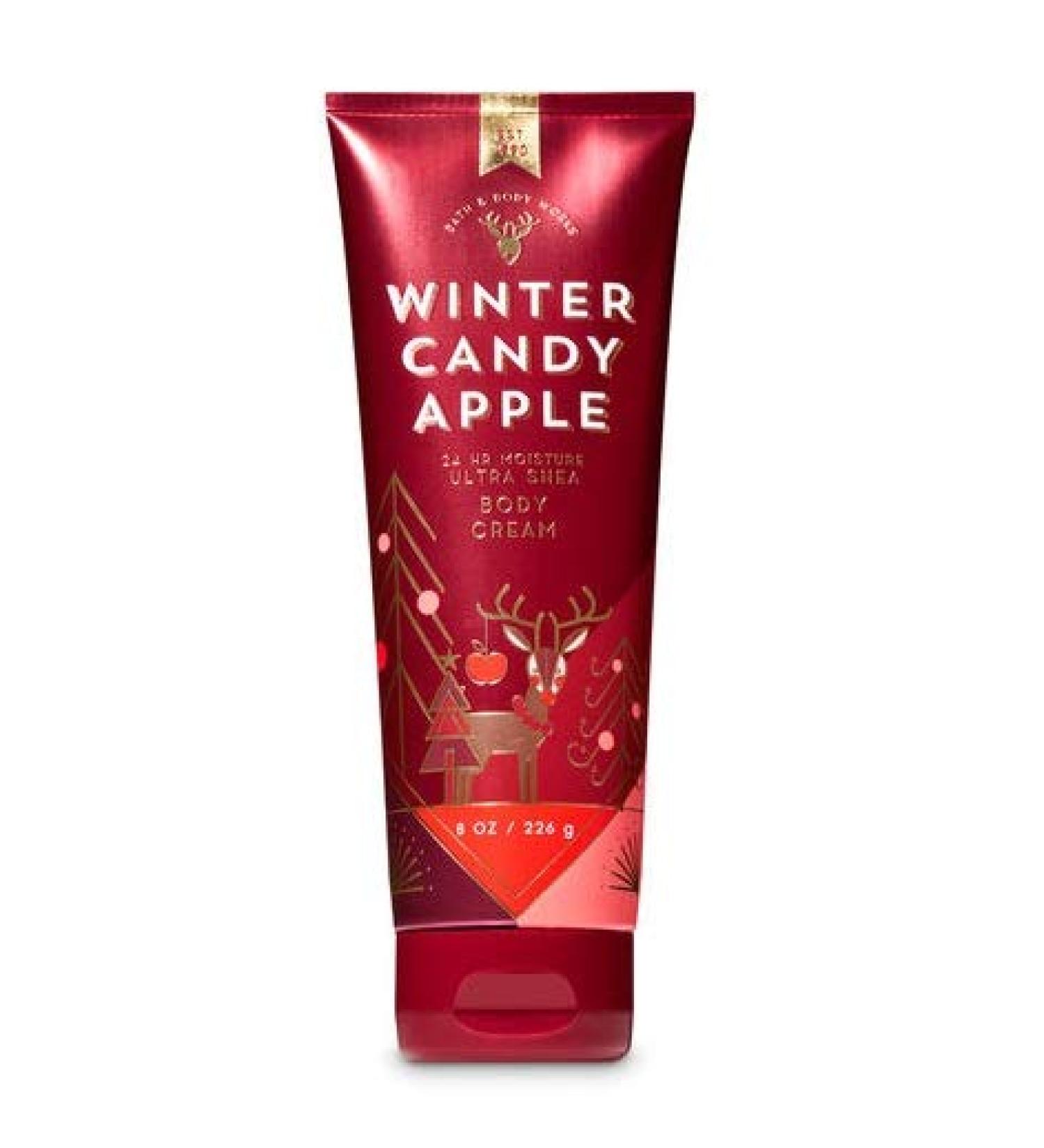 Bath and Body Works Winter Candy Apple Body Cream - 8 Oz.