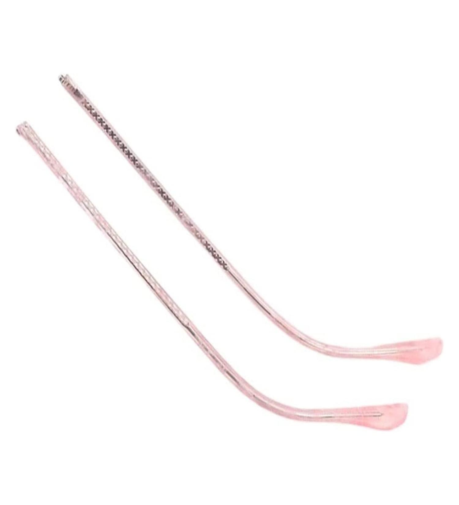 Ranara Glasses End Spikes Replacement - Clear Pink Plastic Legs & Accessories for Glasses Repair - 1 Pair - Buy Online on SooperMarket.com