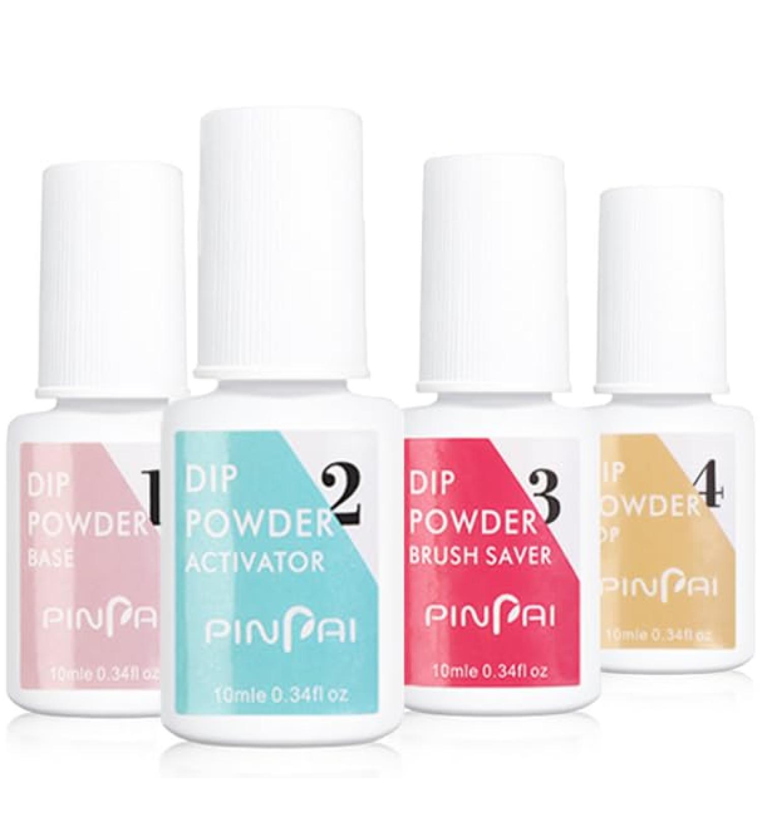 Jelly Nude Acrylic Dipping Powder System Essentials KitLiquid Glue Set Steps 1-4 Base Coat Activator Top Brush Saver Long Lasting and No Nail Lamp Needed for French Nails - Buy Online on SooperMarket.com