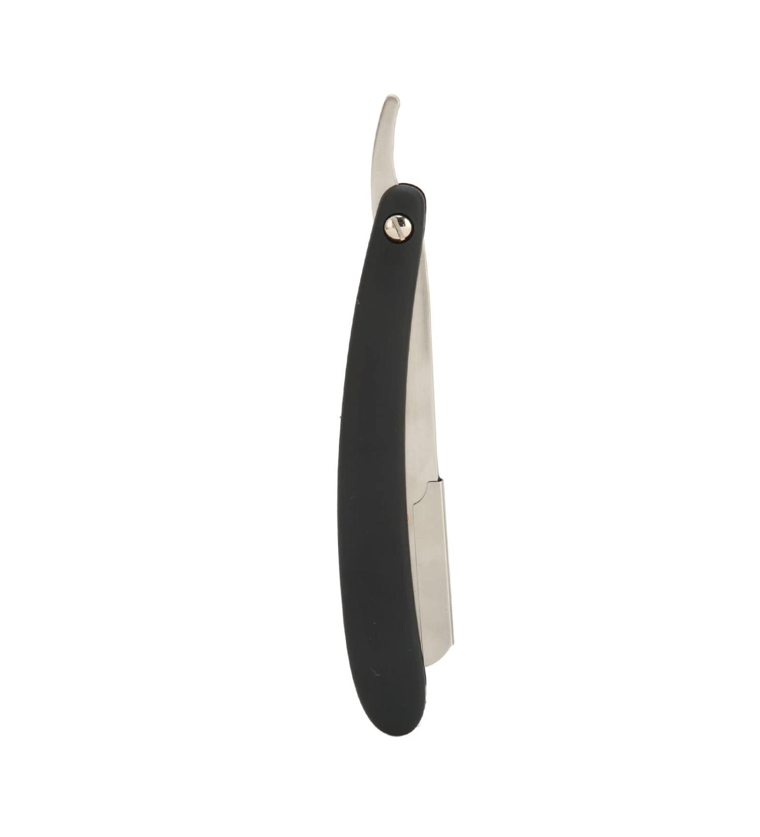 Professional Foldable Stainless Steel Beard Blade Holder | Durable Razor with Straight Edge for Precision Grooming - Buy Online on SooperMarket.com