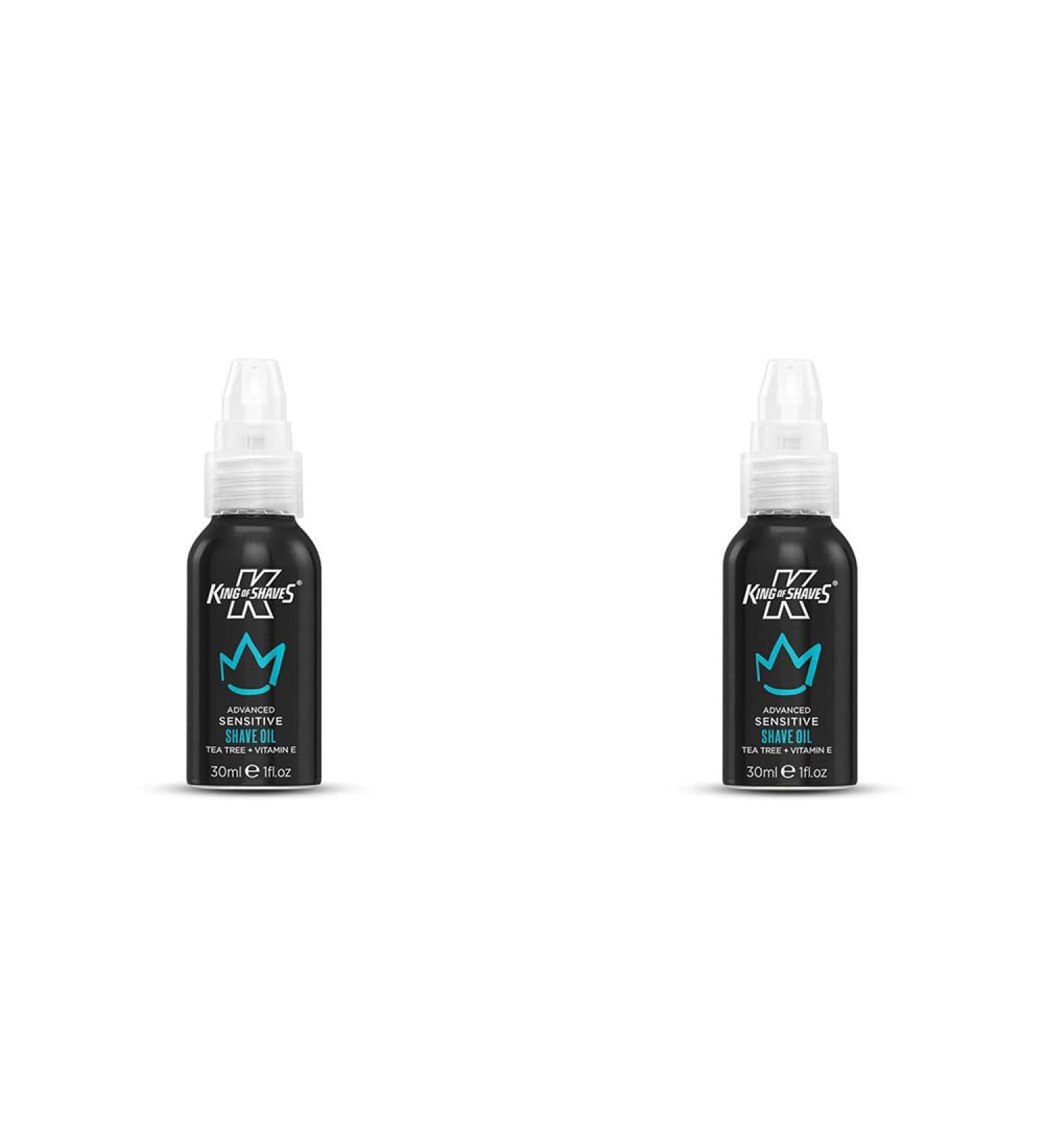 King of Shaves Advanced Sensitive Shaving Oil For Men With Handy Pump For A Close and Comfortable Shave Shave Oil For Men 2x30ml 30 ml (Pack of 2) - Buy Online on SooperMarket.com