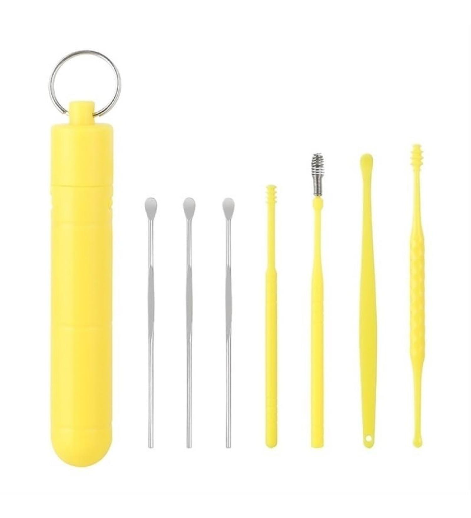 Portable Ear Cleaner Stainless Steel Ear Spoon Set Stainless Steel Ear Wax Remover Reusable Stainless Steel Ear Wax Remover Set Ear Wax Easily Removed Ideal for Personal and Home Use(NO.2) - Buy Online on SooperMarket.com