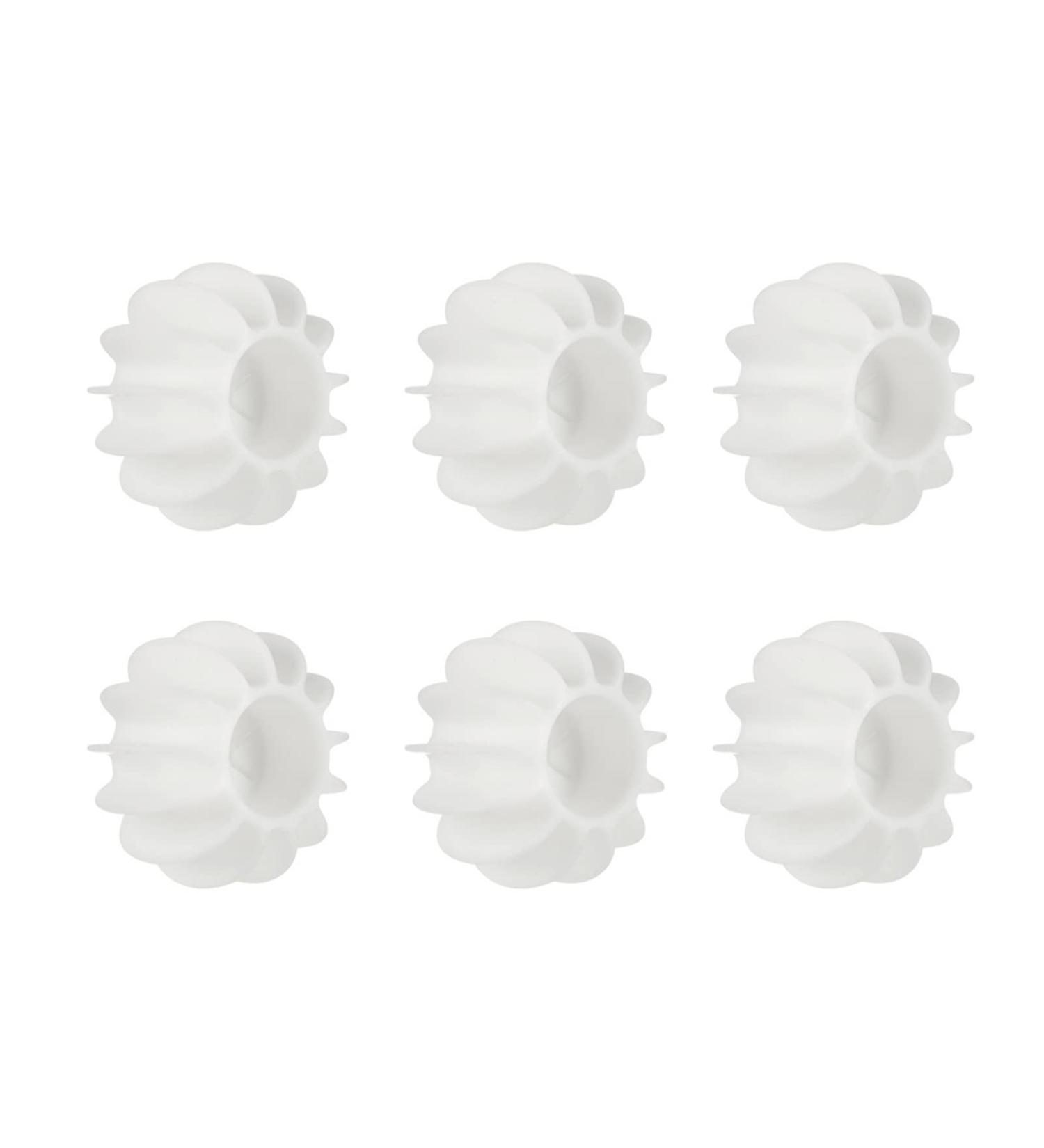 Clothes Washing Balls Reduce Clothing Entanglement Cat Hair Catcher Laundry Ball 6 Pcs Professional White