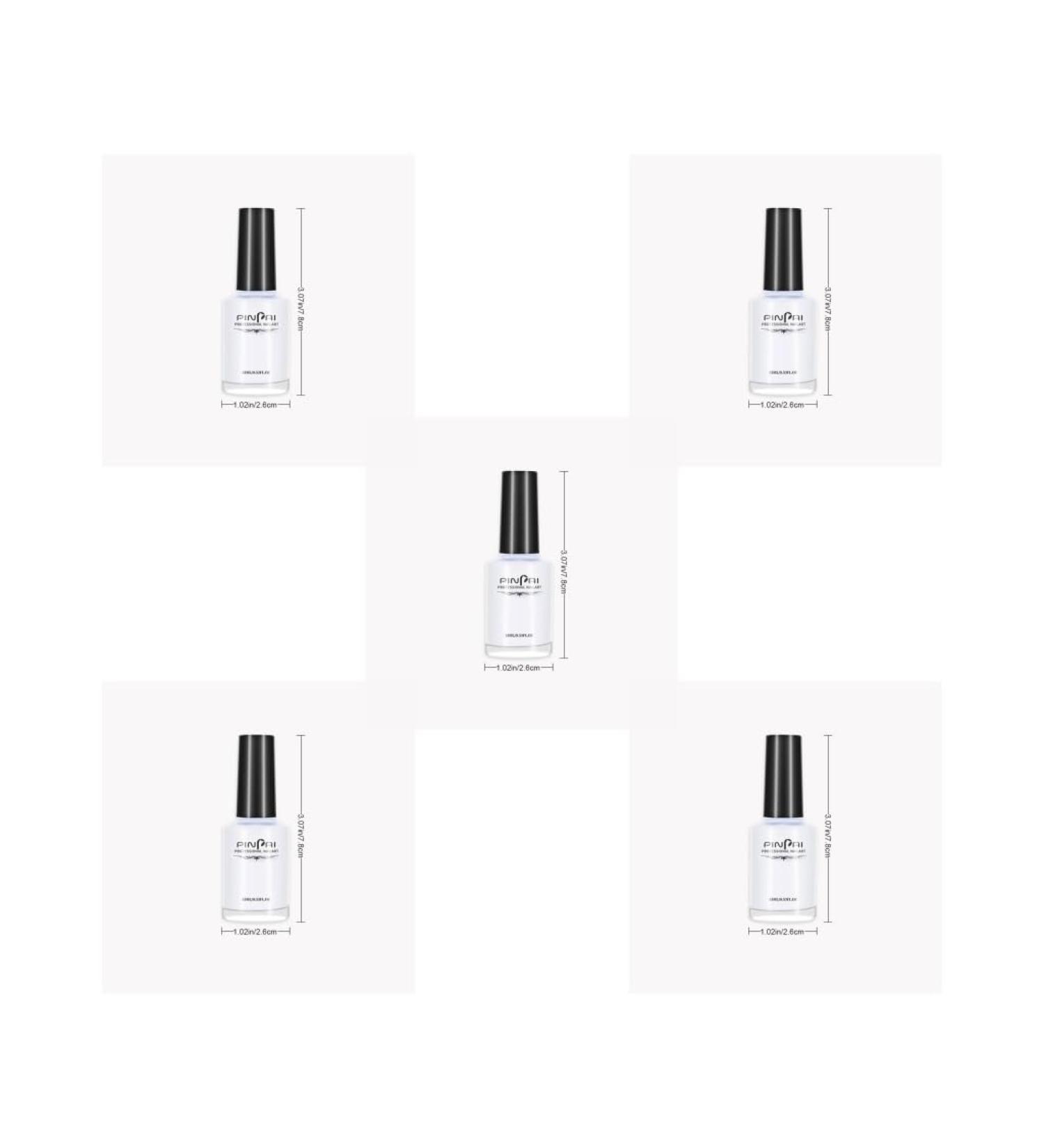 5 set of Peel Off Protective Nail Polish Manicure Liquid Tape Spill-proof Gel Tearable Nail Care Tool 15ml White 5 set of (white 15m) - Buy Online on SooperMarket.com