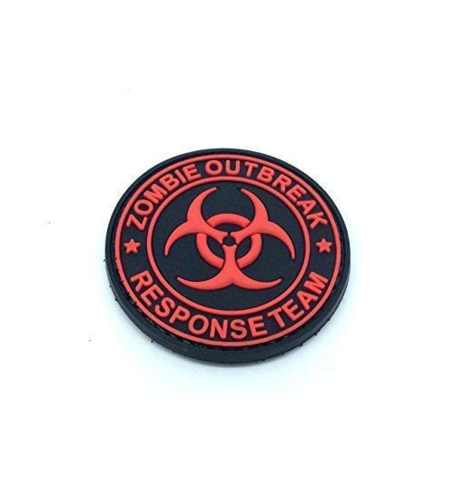 Patch Nation Zombie Outbreak Response Team Black PVC Velcro Emblem Badge