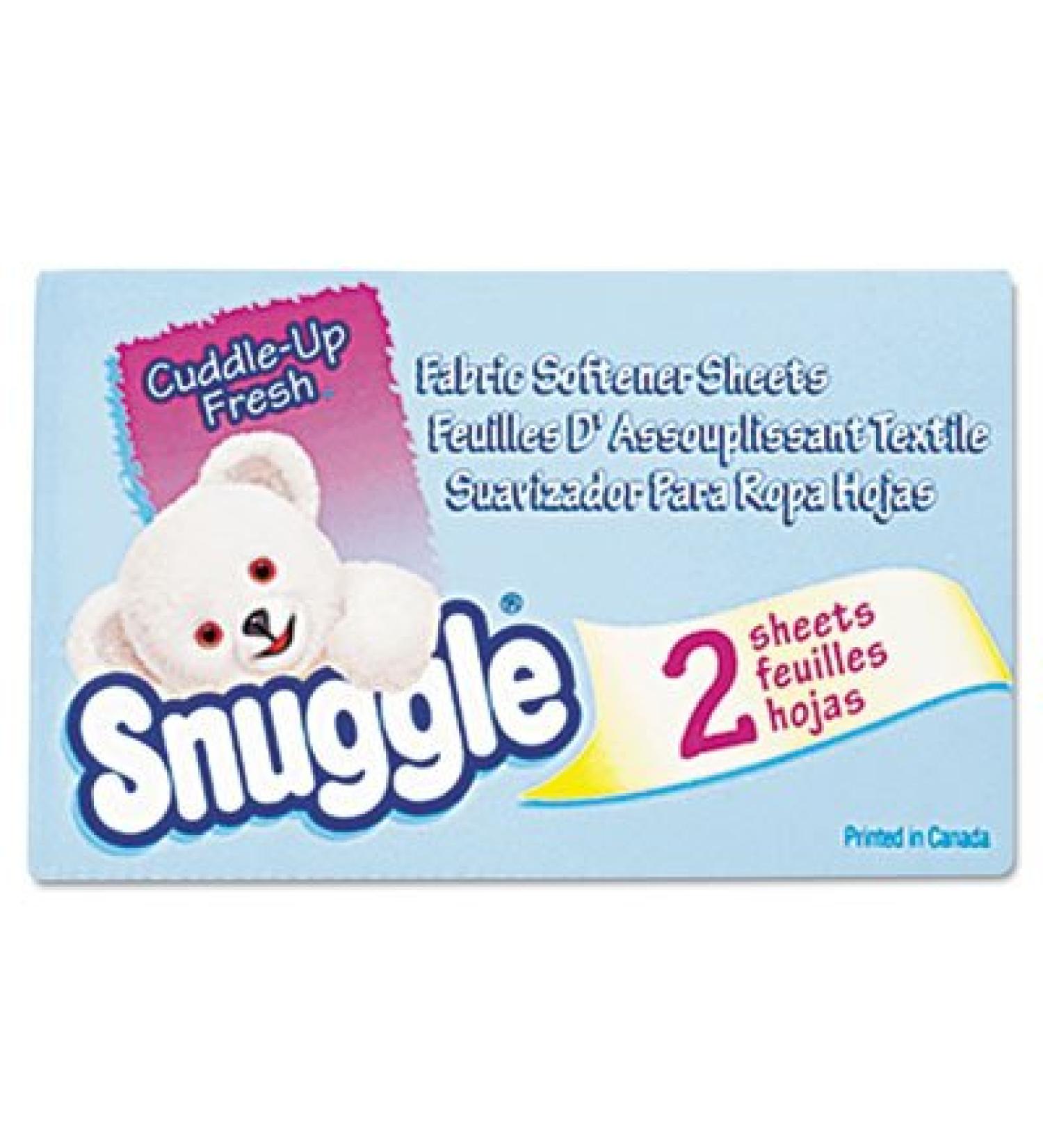 Snuggle Vending-Design Fabric Softener Sheets Fresh Scent 2 Sheets/Box - Includes 100 per case.