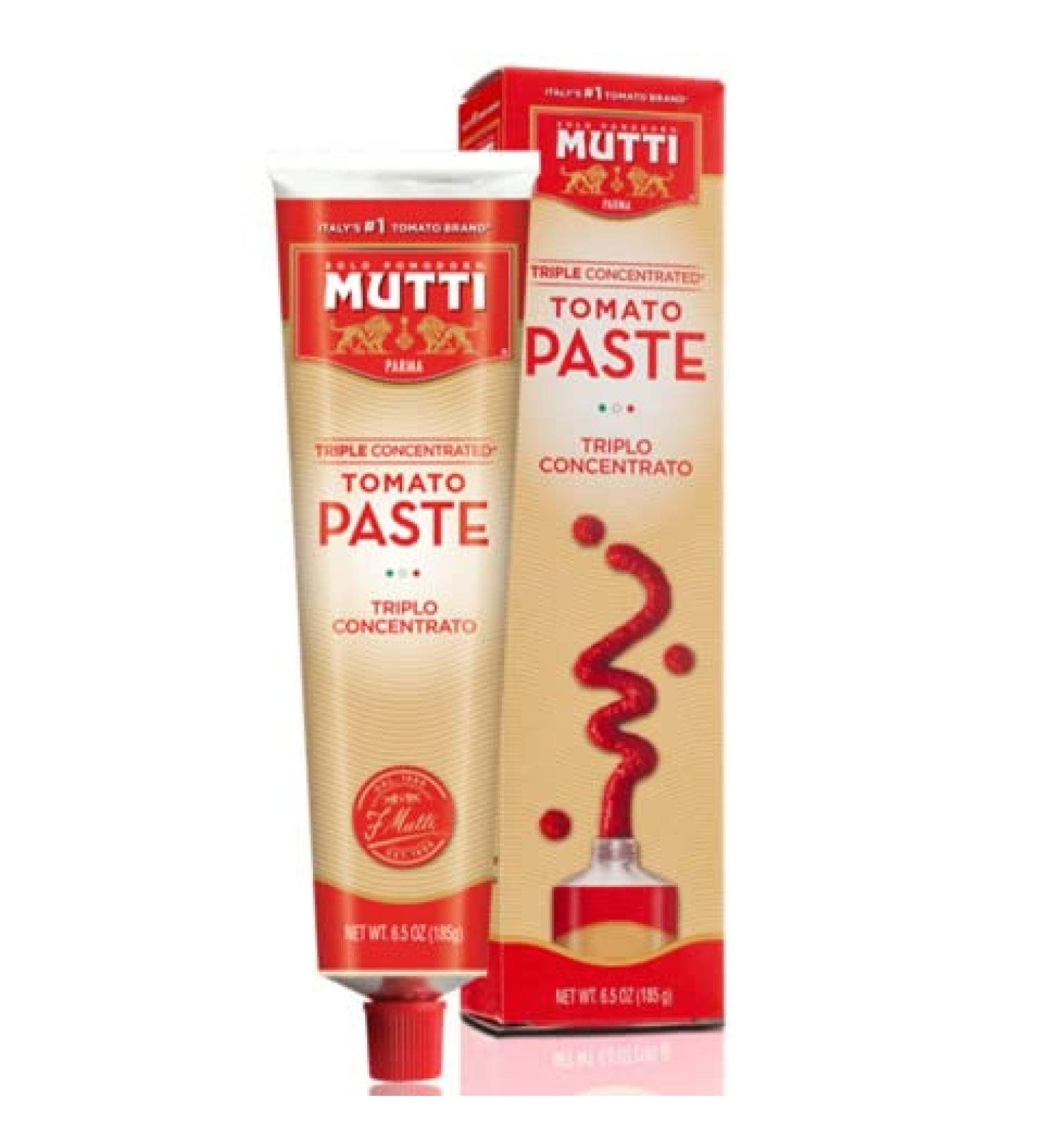 Mutti Triple Concentrated Italian Tomato Paste Tube 6.53oz - Pack of 1 | Premium Quality Tomato Paste - Buy Online on SooperMarket.com