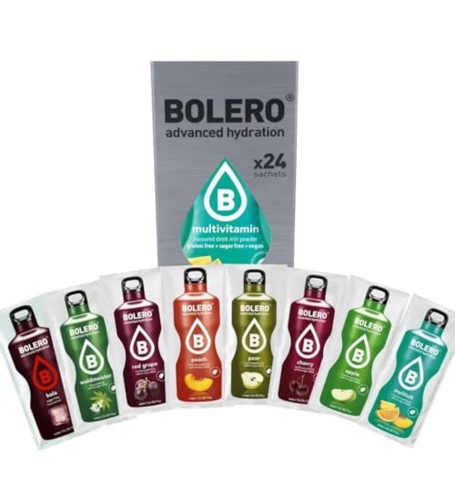Bolero Classic Mix 24x9g - Sugar-Free Beverage Powder with Stevia | Refreshing Exotic Fruit Flavors | Vitamin C & Diabetic Friendly - Buy Online on SooperMarket.com