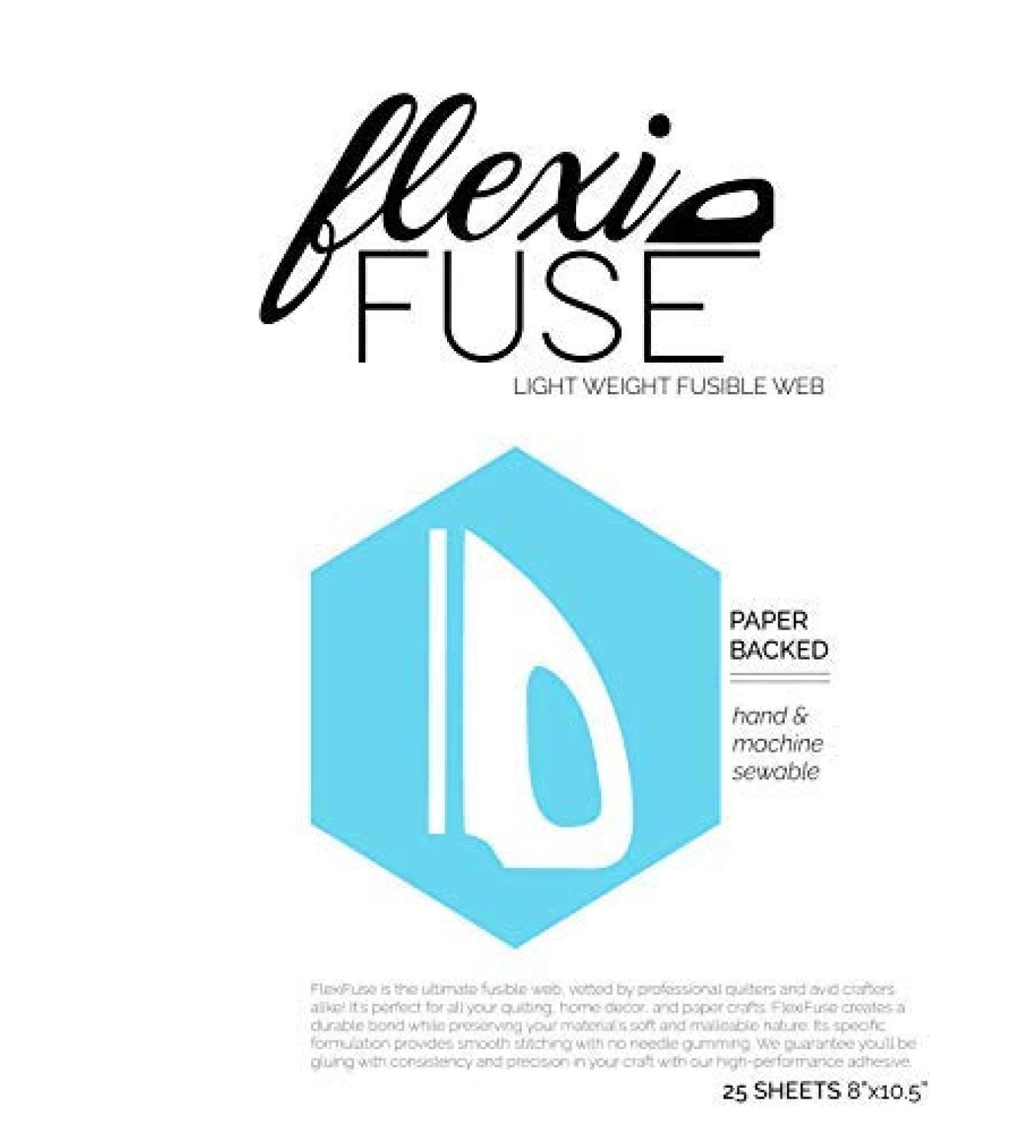 FlexiFuse Lightweight Fusible Web for Applique - 25 Sheets (8 x 10.5) - Buy Online on SooperMarket.com