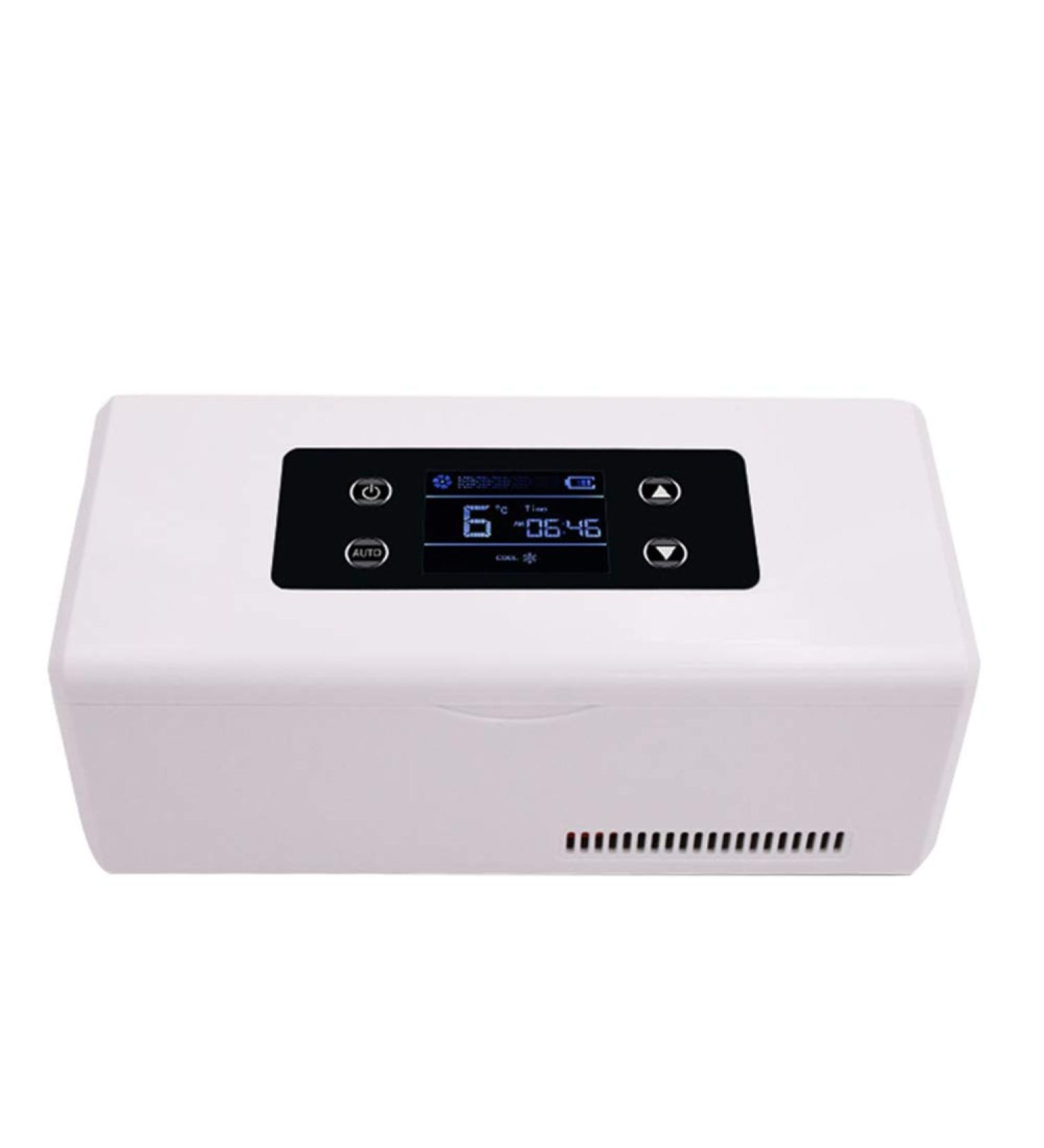 Portable Insulin Freezer - Smart Small Refrigerator for Interferon/Serum/Eye Drops - 2-8 C Drug Storage Box with Powerful Cooling - HD LED Display - Buy Online on SooperMarket.com