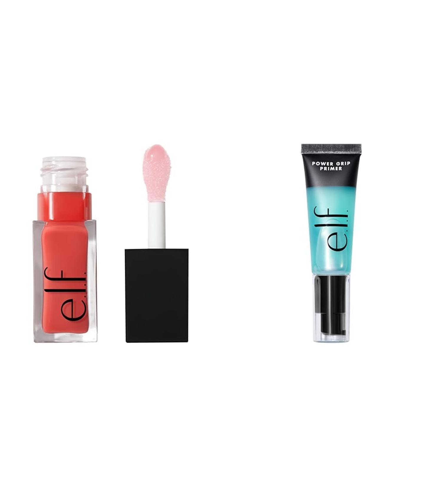 e.l.f. Glow Reviver Lip Oil Nourishing Tinted Lip Oil For A High-shine Finish Infused With Jojoba Oil & Hydrating Face Primer For Smoothing Skin & Gripping Makeup Moisturizes & Primes 0.811 Fl Oz Pink Quartz 0.2 Fl Oz Lip Oil + Primer 6 Oz - Buy Online on SooperMarket.com