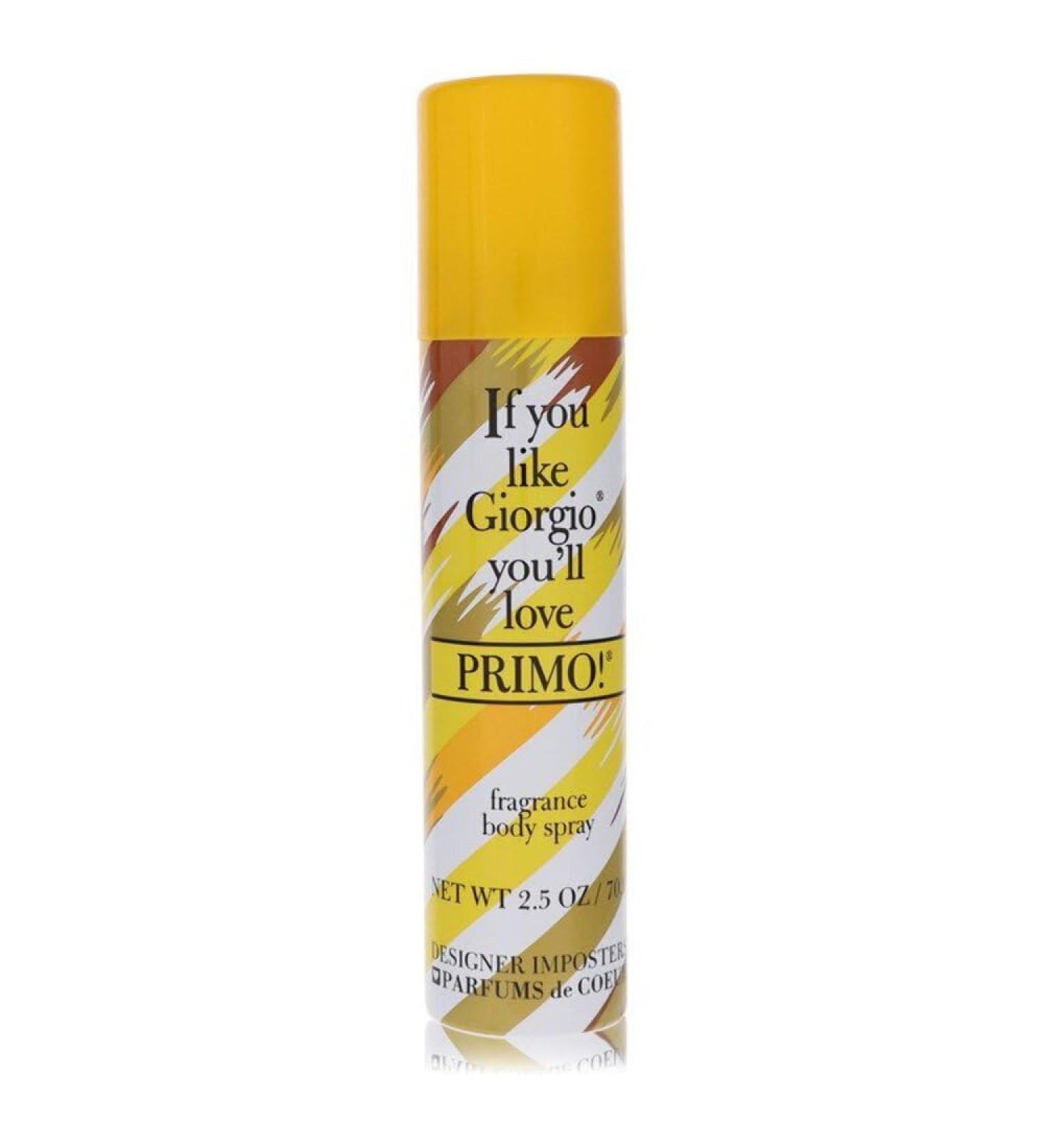 Designer Imposters Primo! By Parfums De Coeur 2.5 oz Body Spray for Women