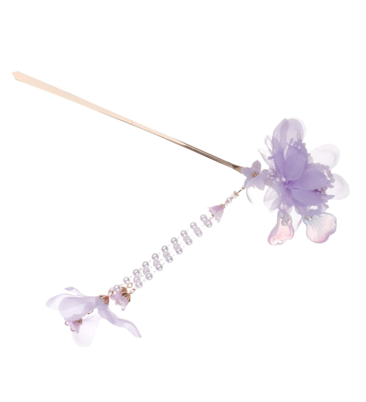 minkissy Hairpin Hair Wooden Stick Decorative Hair Pins Chinese Hair Barrettes Sandalwood Hair Stick Hair Clips for Women Japanese Hair Purple Steamed Stuffed Bun Vintage Miss Fabric - Buy Online on SooperMarket.com