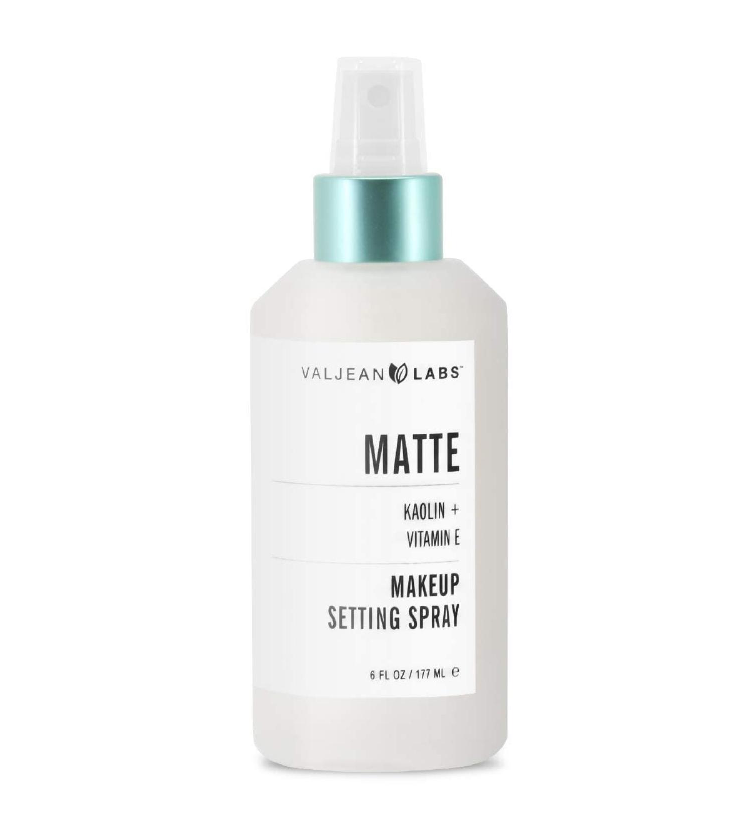 Valjean Labs Matte Makeup Setting Spray - Long-Lasting Matte Finish with Koalin & Vitamin E - Hydrating, Oil-Control Formula - Paraben & Cruelty Free - Made in USA (6 oz) - Buy Online on SooperMarket.com