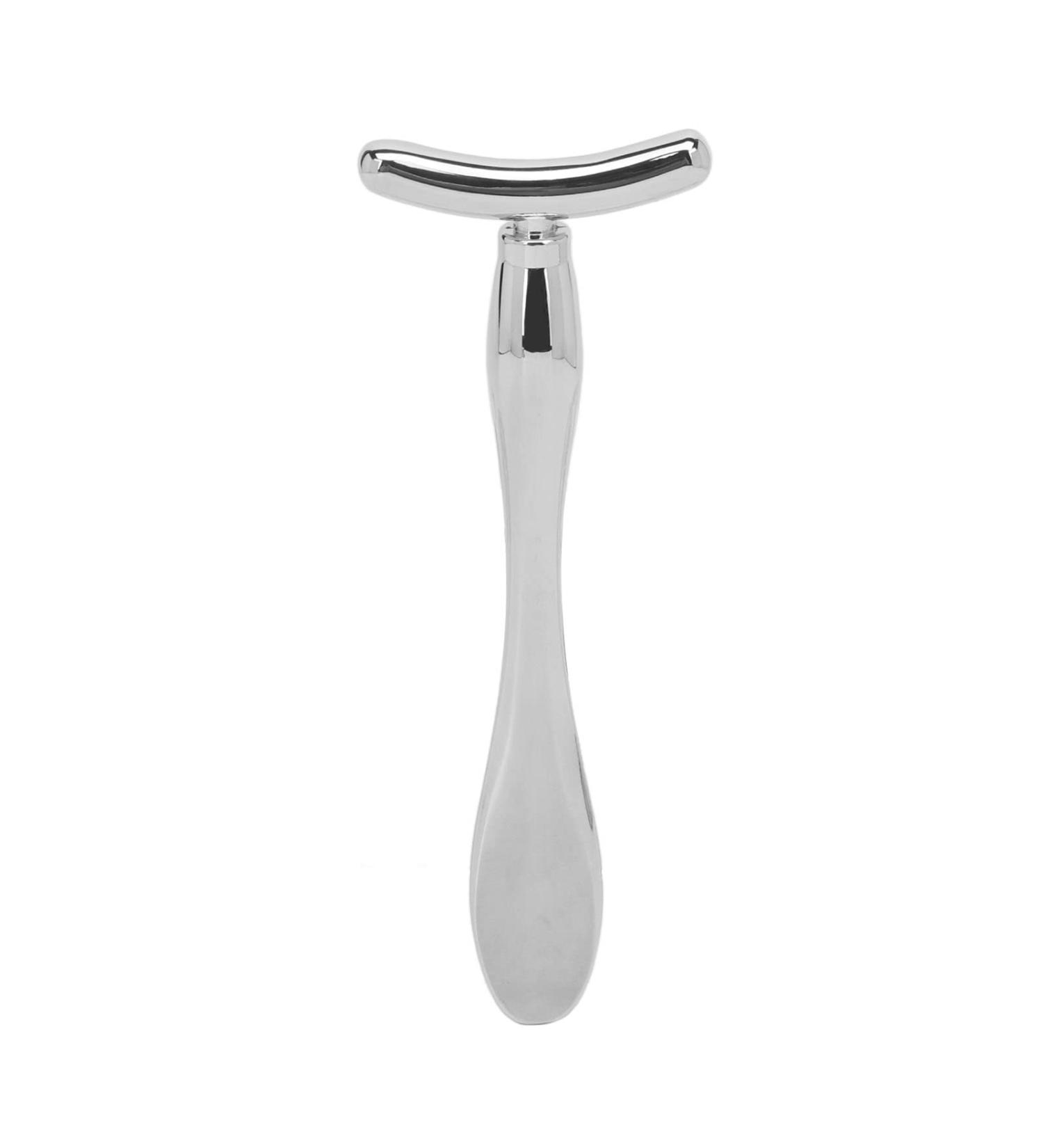 Eye Cream Scoop Stick - T Shape Zinc Alloy Applicator & Massager for Facial Anti-Aging Silver - Buy Online on SooperMarket.com