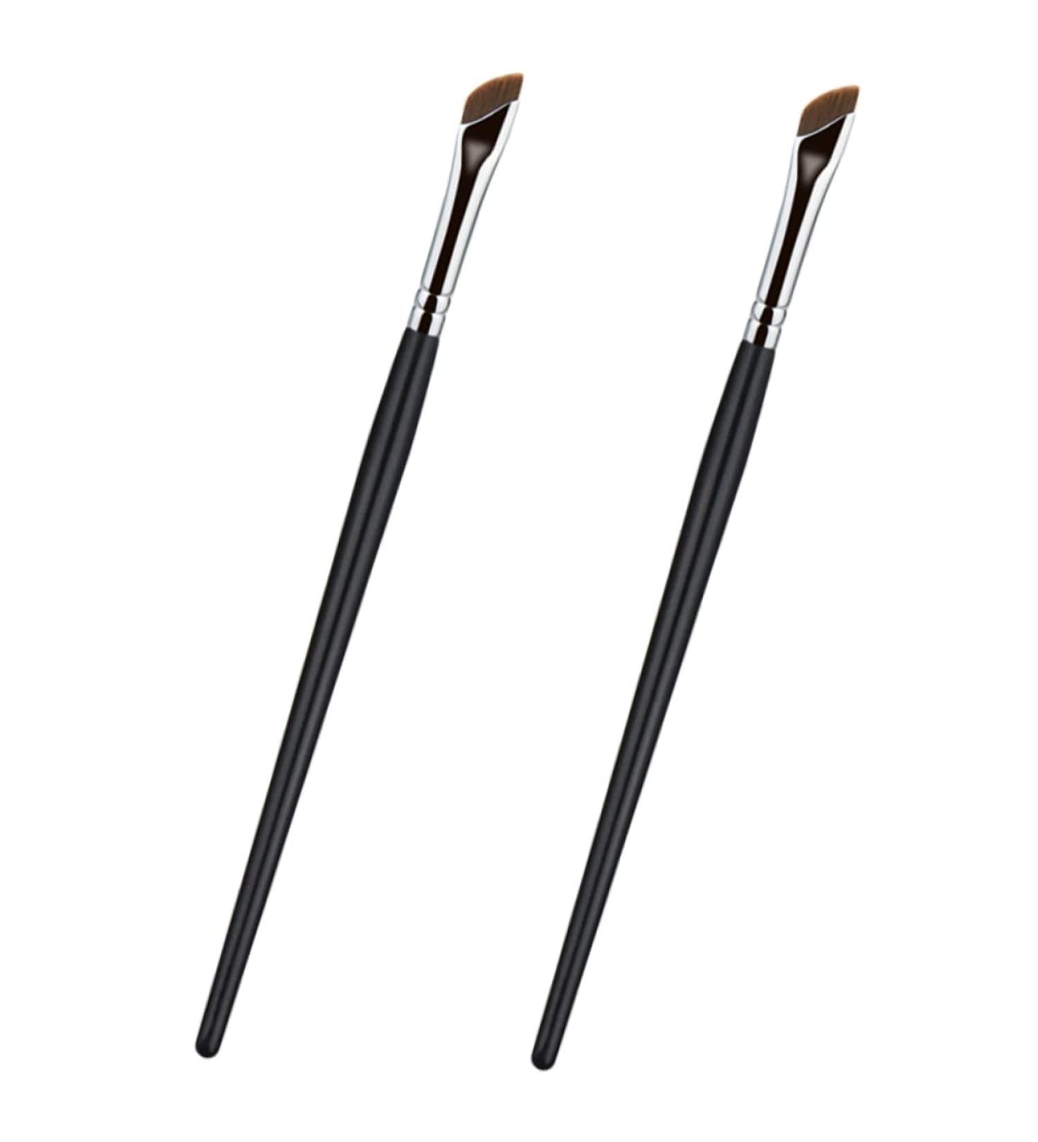 KALLORY 2pcs Eyebrow Brush Eye Makeup Eyeliner Brush Slanted Thin Eyeliner Brush Qingxian Miss Eyes 16X1CM As Shown - Buy Online on SooperMarket.com