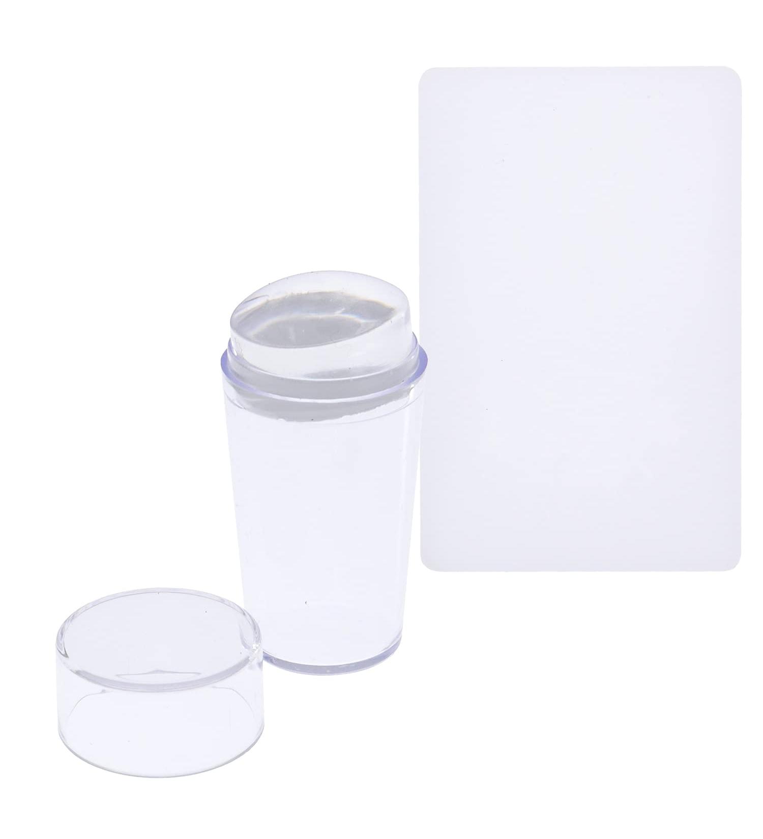 Clear Silicone Jelly Stamper Set for Nail Art Stamping - Manicure Tools - Buy Online on SooperMarket.com
