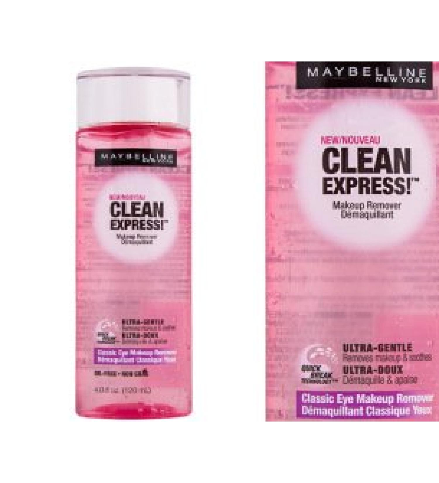 2 Pk Maybelline New York Clean Express Classic Eye Makeup Remover 4 Fluid Ounce