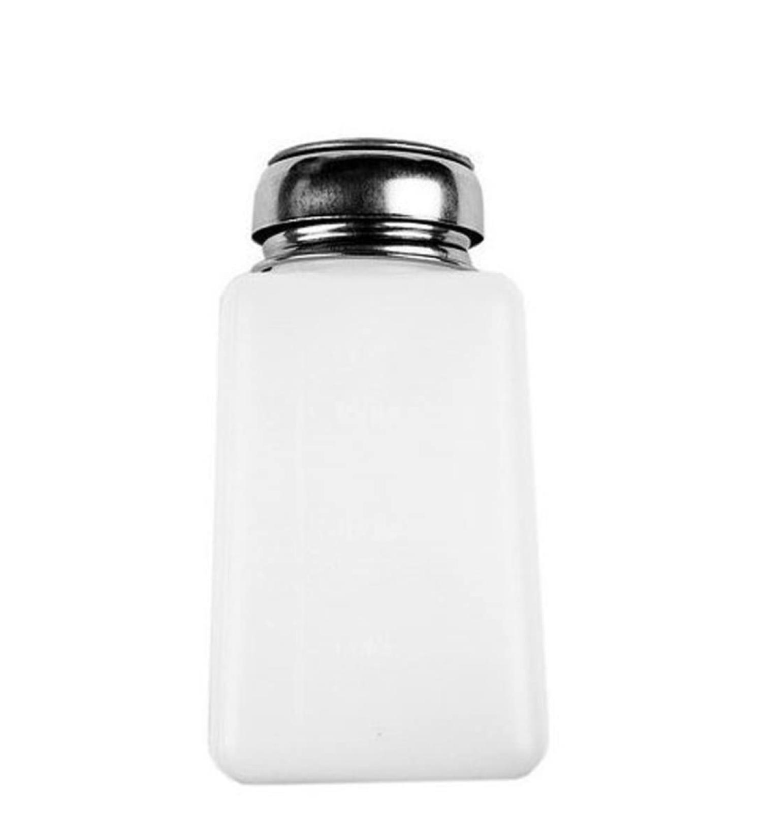 1PC 200ML Push Down Dispenser Press Pumping Dispenser Nail Polish Remover Empty Bottle Alcohol Liquid Press Pumping Dispenser One Touch Metal Liquid Dispenser For Nail Art - Buy Online on SooperMarket.com