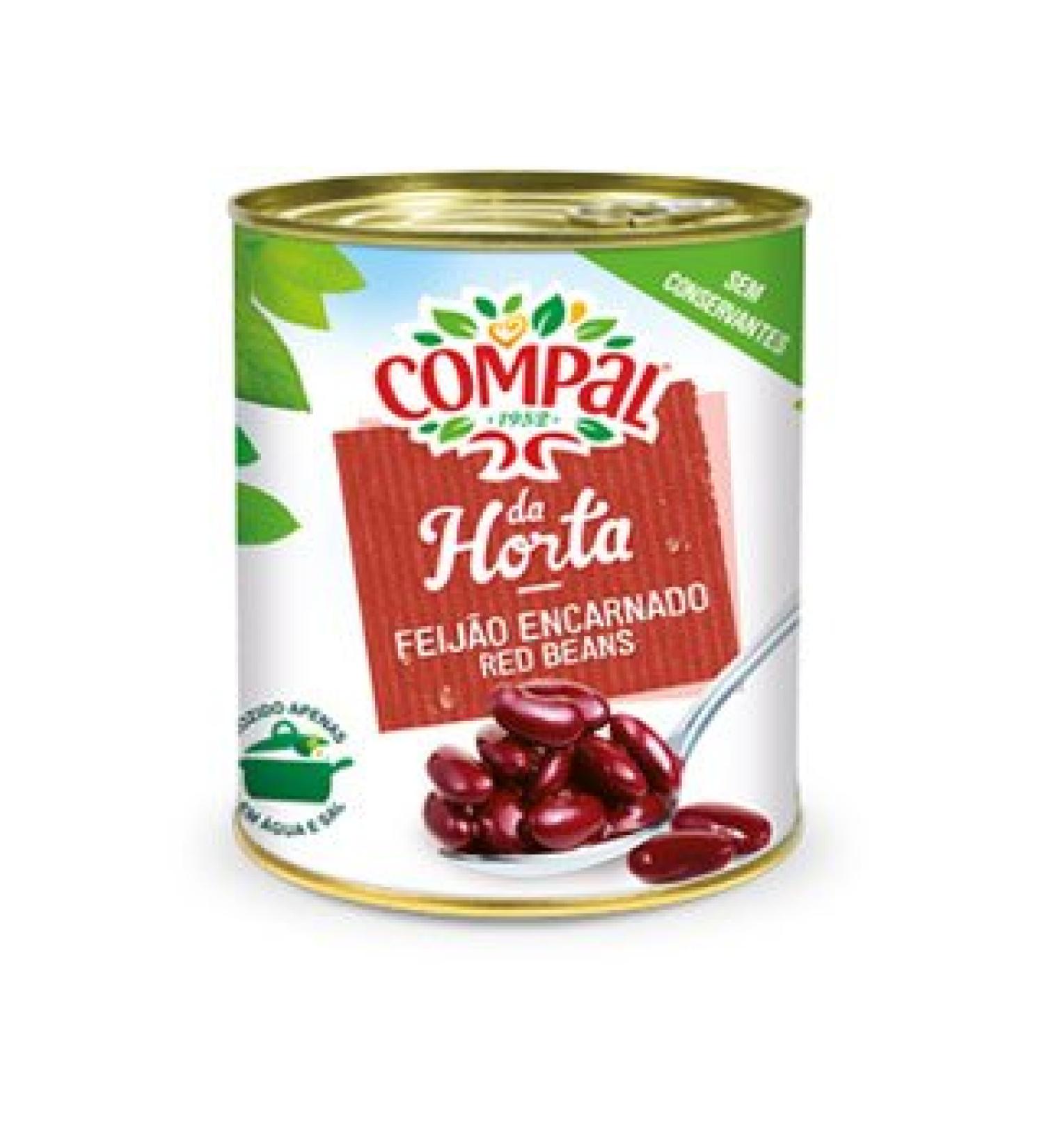Red Beans / Feij o Encarnado - Compal 845g