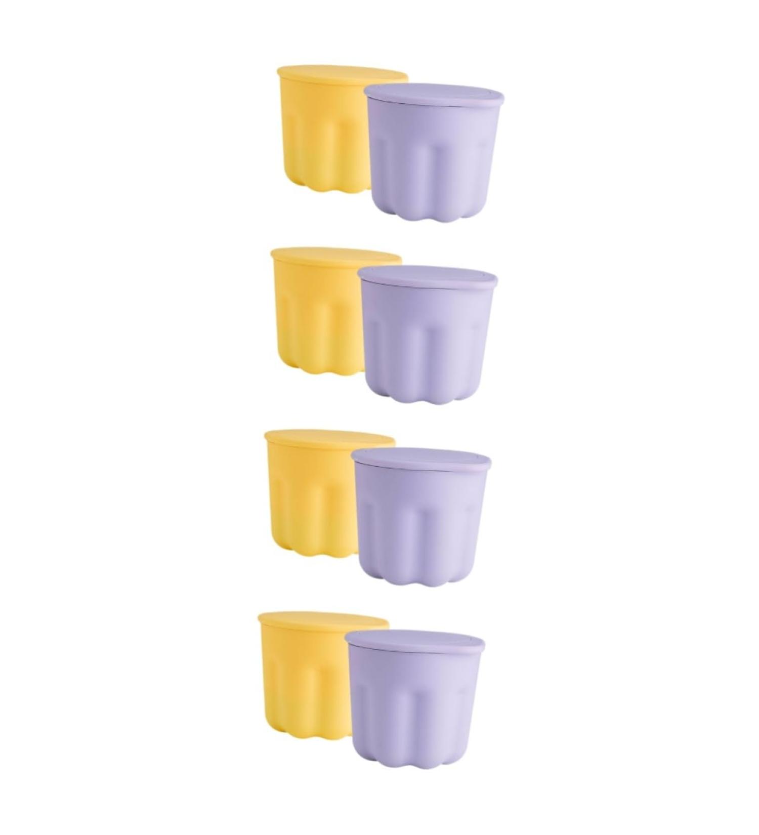 FOMIYES 8 Sets Pp Washing Bowl Makeup Brush Cleaning Mat Makeup Brush Cleaner Bowl Cleaning Tools Portable Washers Eyeshadow Brush Cleaner Bowl Beauty Kit Make up Cleaning Bowl Silica Gel - Buy Online on SooperMarket.com