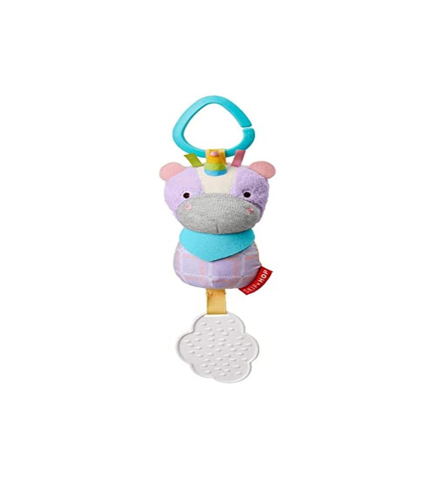 Skip Hop Bandana Buddies Baby Activity Chime & Teether Stroller Toy  Unicorn