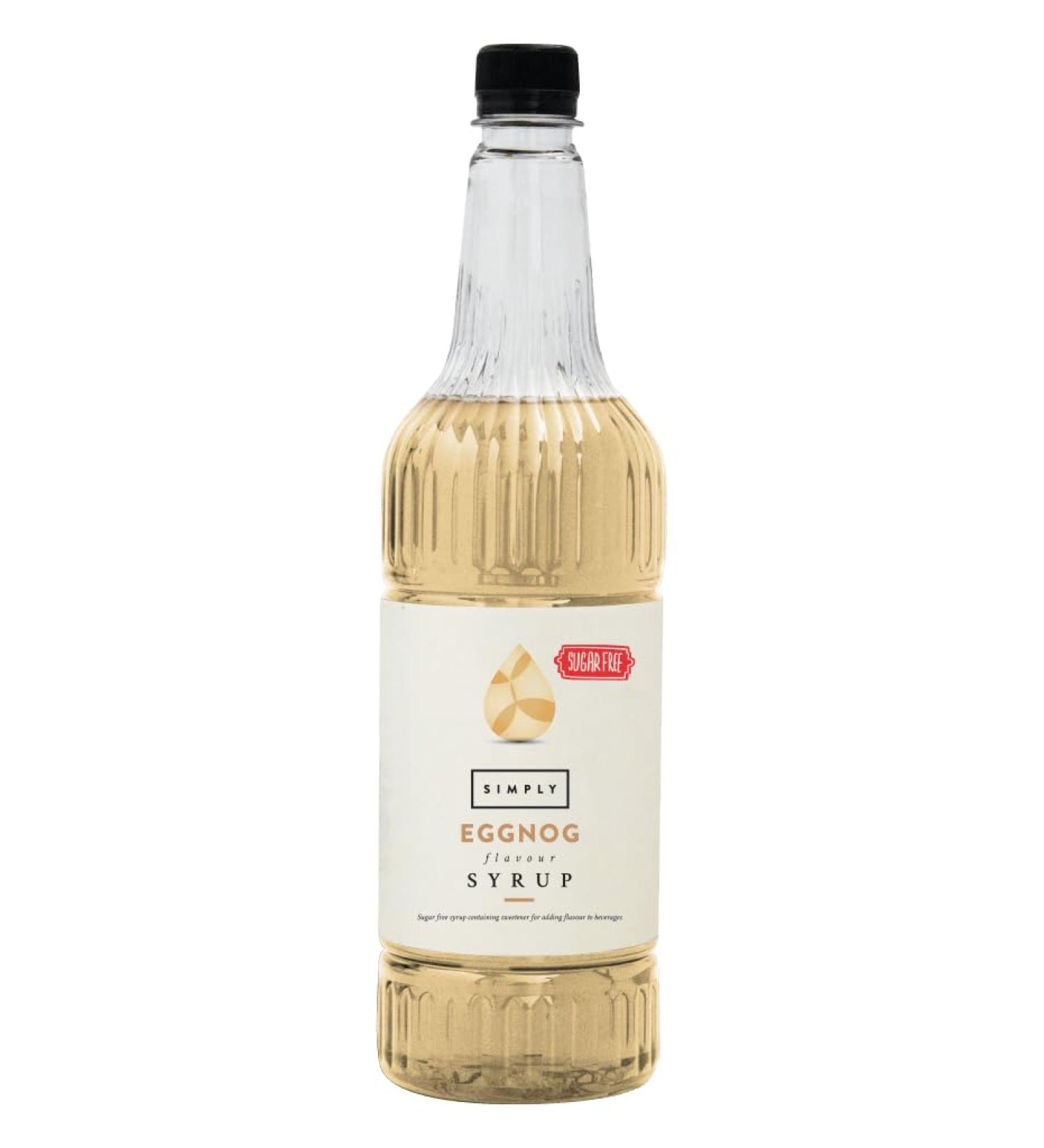 Simply Sugar Free Eggnog Syrup 1L - Low Calorie, Vegan & Nut Free for Coffee, Cocktails & Baking - Buy Online on SooperMarket.com