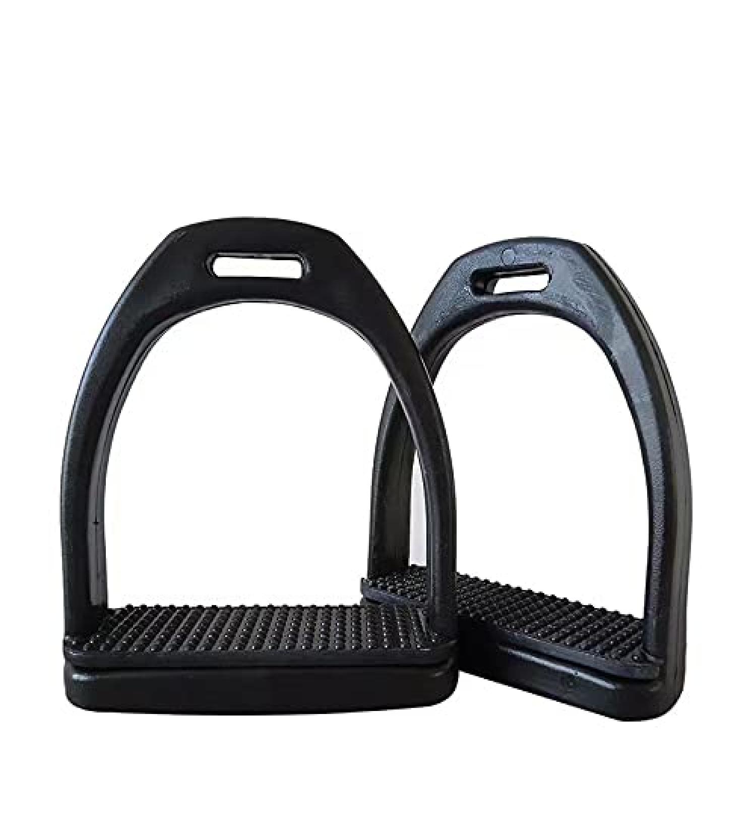 Plastic Stirrup Horse Riding Non-Slip Equestrian Stirrup Safety Saddle Trail with Rubber Horse Mat