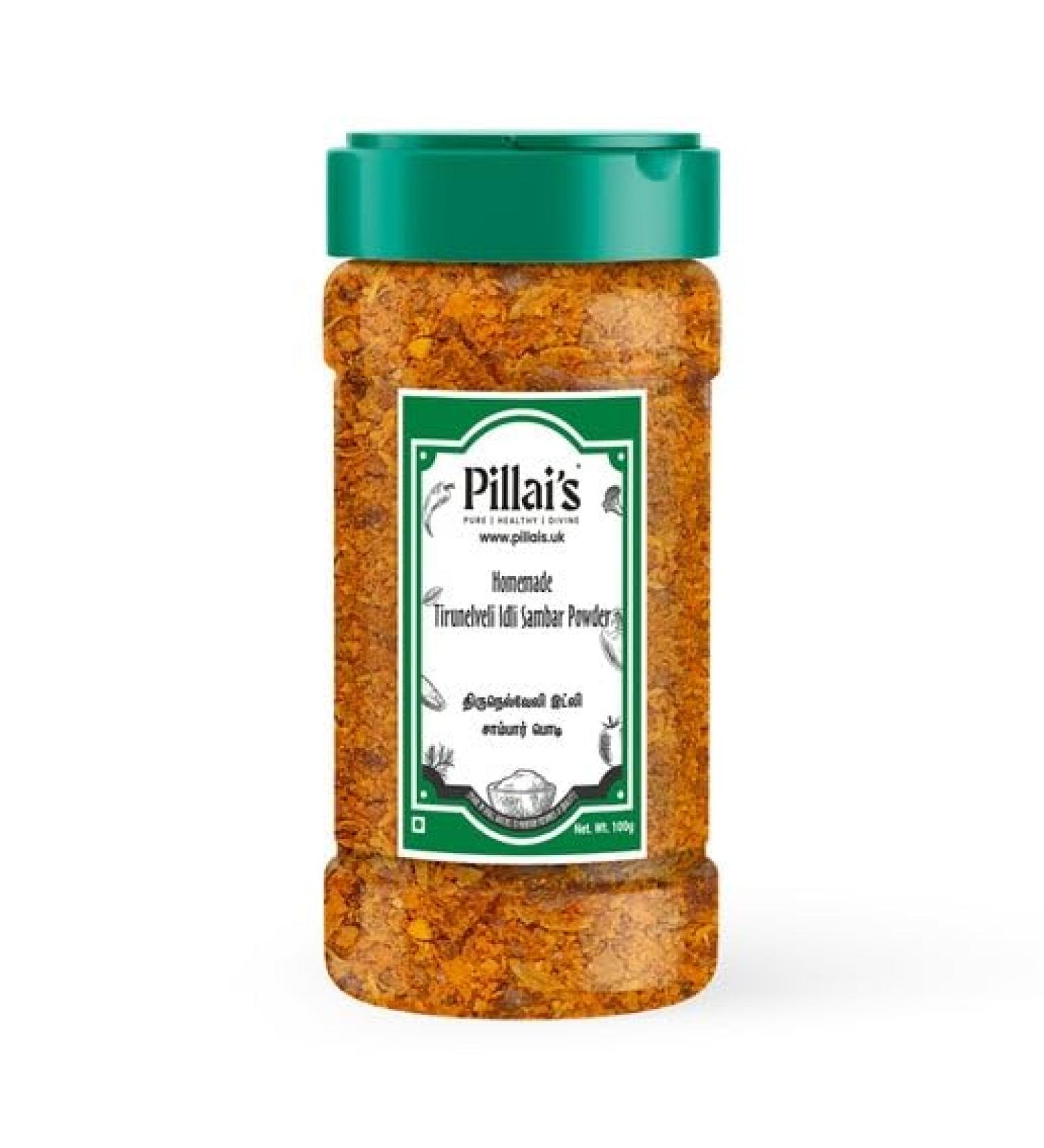 Pillai's Homemade Tirunelveli Idli Sambar Powder - 100 grams Homemade Tirunelveli Idli Sambar Powder 100.00 g (Pack of 1)