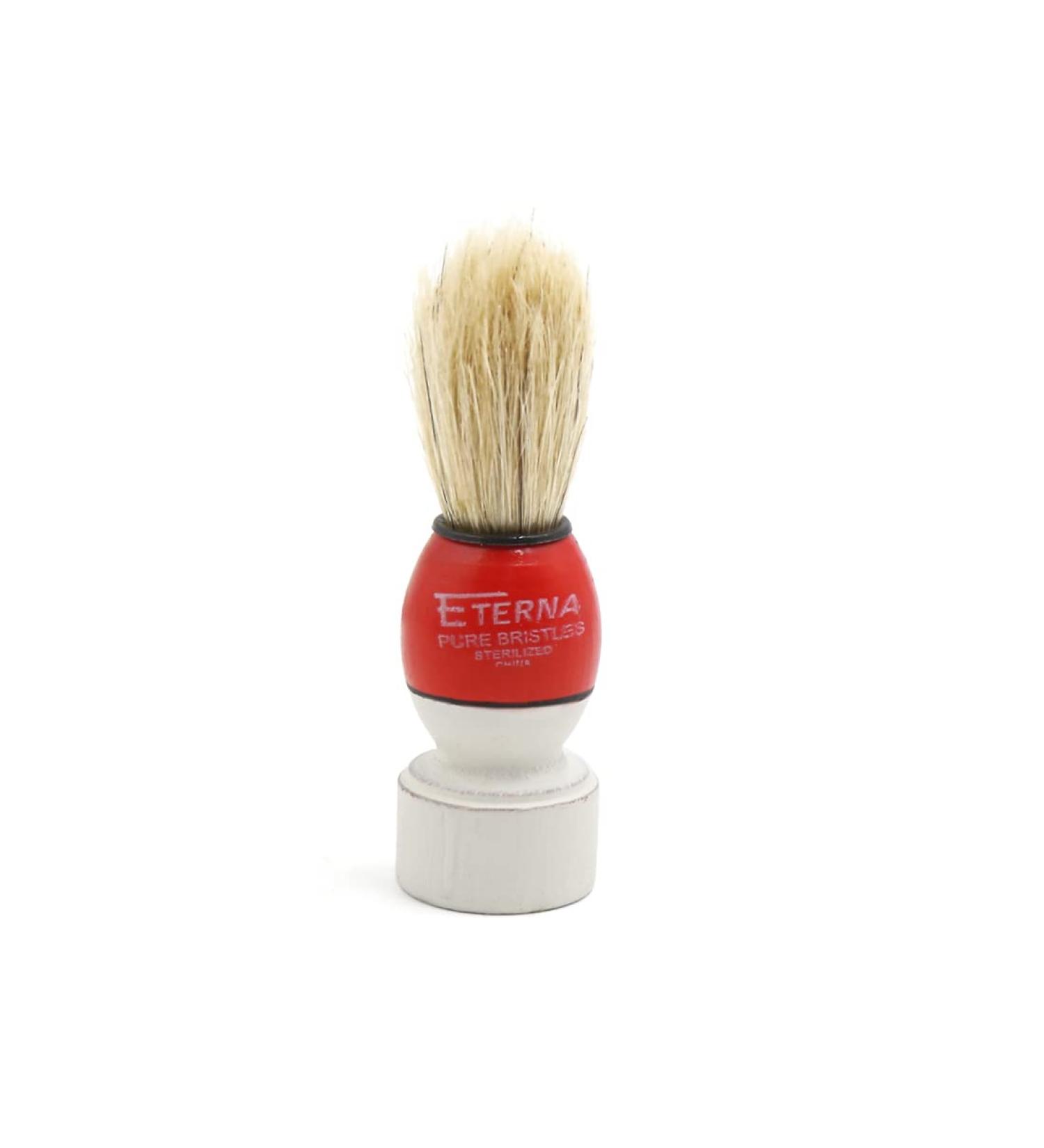 Ruilogod Red Wood Handle Mini Bristle Beard & Mustache Brush for Men - Portable Grooming Tool - Buy Online on SooperMarket.com