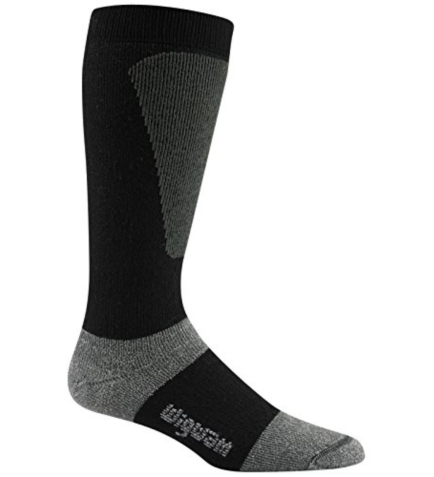 Wigwam Men's Snow Sirocco Knee-High Performance Ski Socks Medium Black