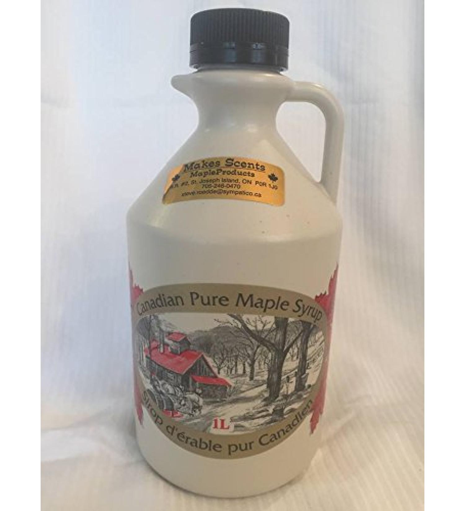 100% Pure Wood Fired Canadian Maple Syrup Amber 1L Farmer to Consumer - Buy Online on SooperMarket.com