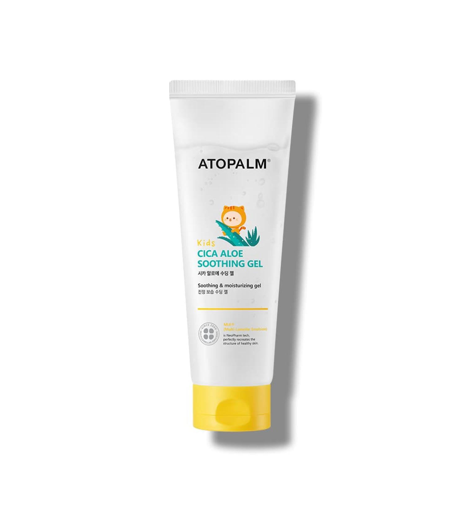 ATOPALM Kids Cica Aloe Soothing Gel - 8.5 fl. oz. | Instant Skin Relief for Kids | After Sun Care Gel | Dry & Sensitive Skin | Cica & Aloe Vera Leaf - Buy Online on SooperMarket.com