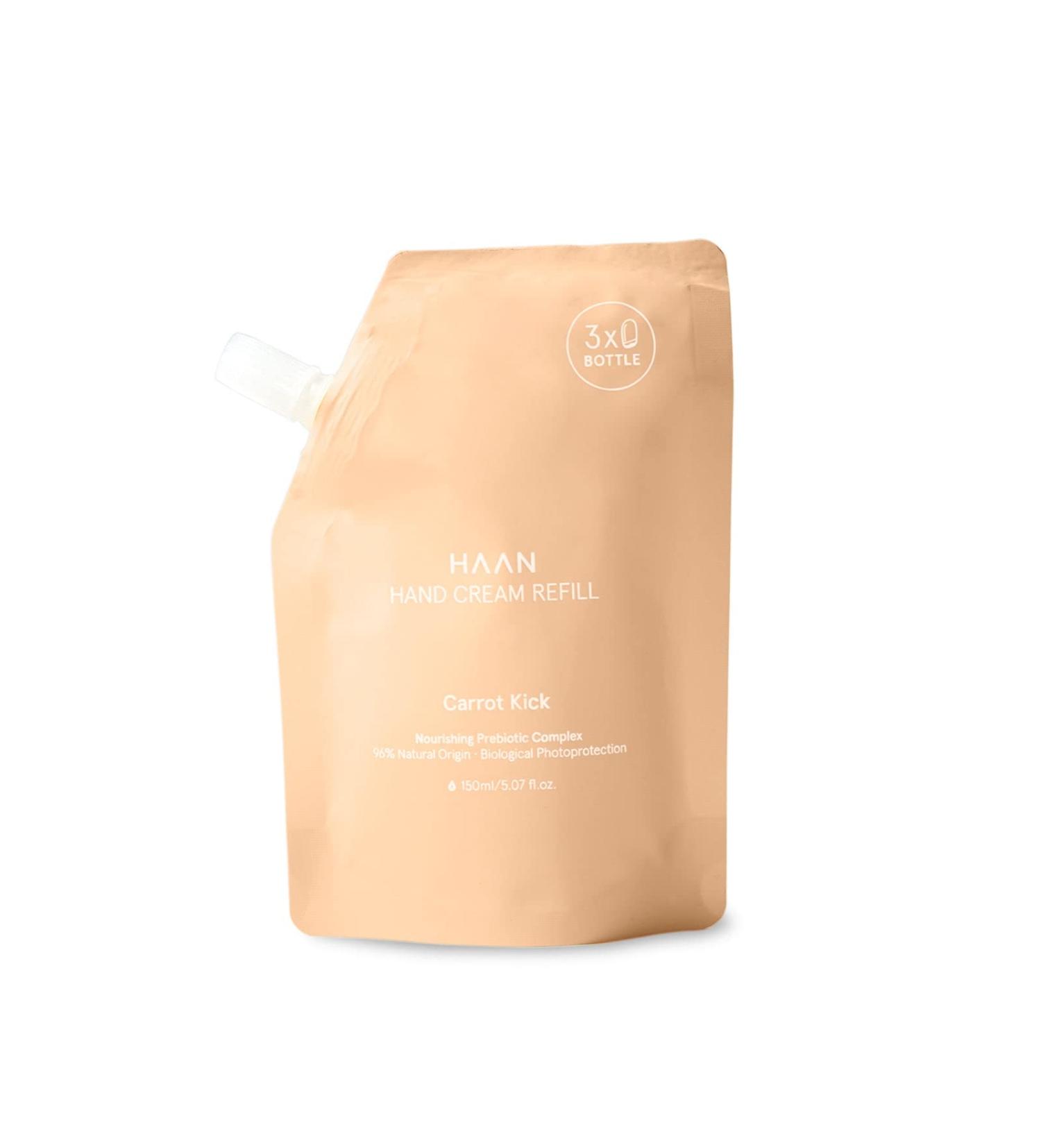 Haan Hand Cream - Vegan - 150ML - Refill Pouch - Various Scents (Carrot Kick) - Buy Online on SooperMarket.com