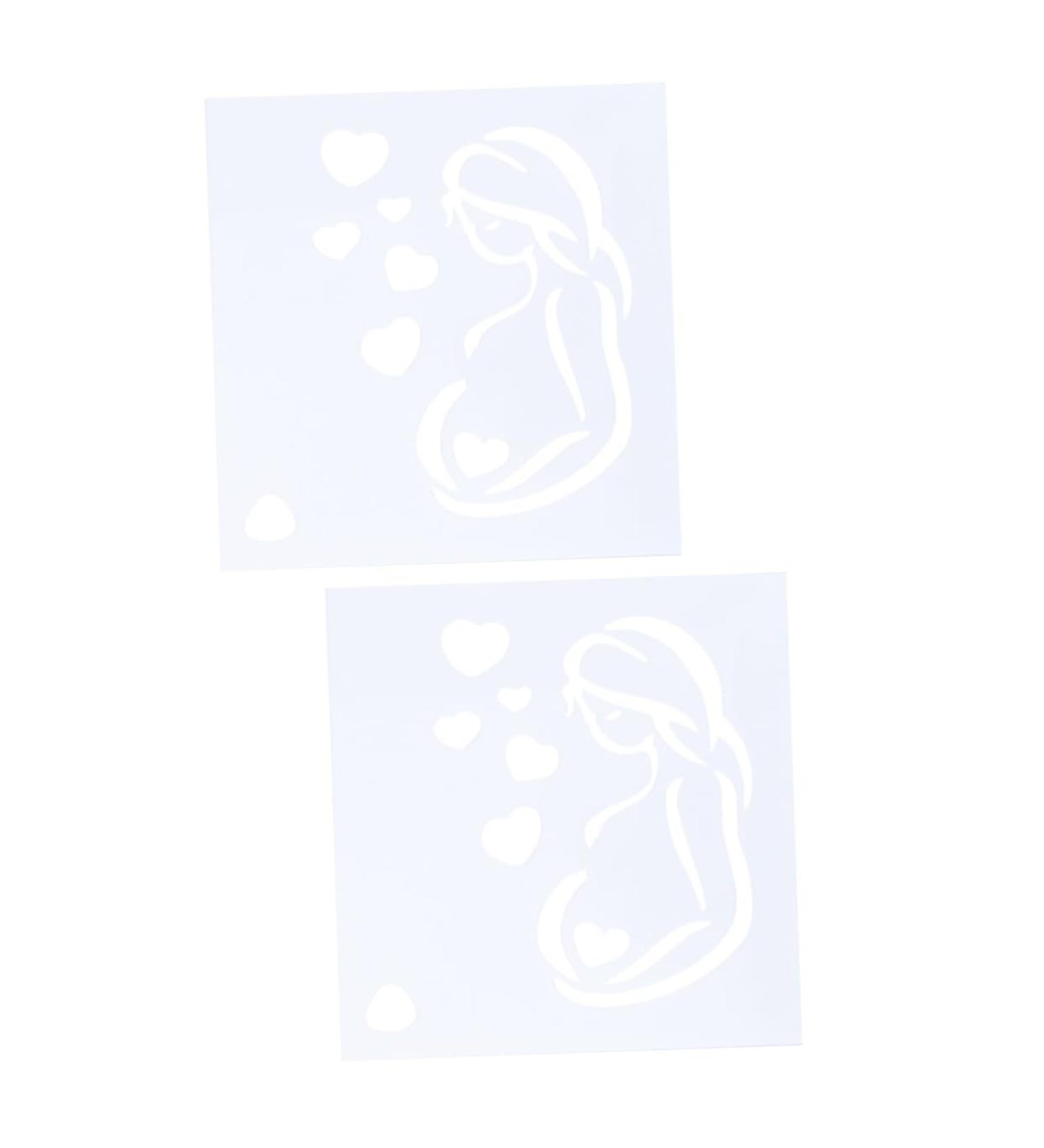 10 Pcs Cake Template Stencil Cake Decorations Wedding Decoration Cookie Mold Clothespin Ornament Fondant Molds Cake Stencils Birthday Cakesicles Fudge Pregnant Woman Dessert As Shownx2pcs 5pcsx2pcs - Buy Online on SooperMarket.com