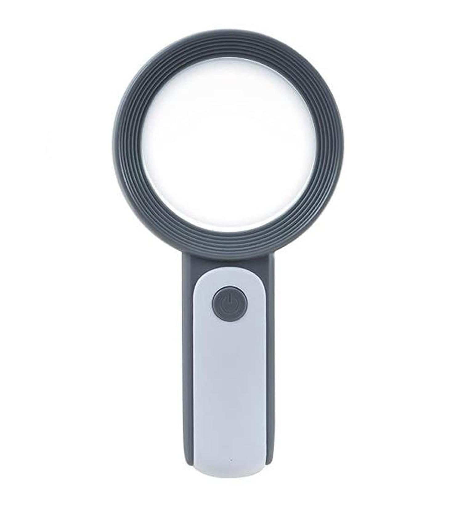 Garta Magnifying Glass 30x 18LED Handheld Magnifying Glass with Light with 3 Modes Reading Magnifying Glass for Seniors Reading Hobby Crafts Computer Repair and Jewelry Loupe(Gray) - Buy Online on SooperMarket.com