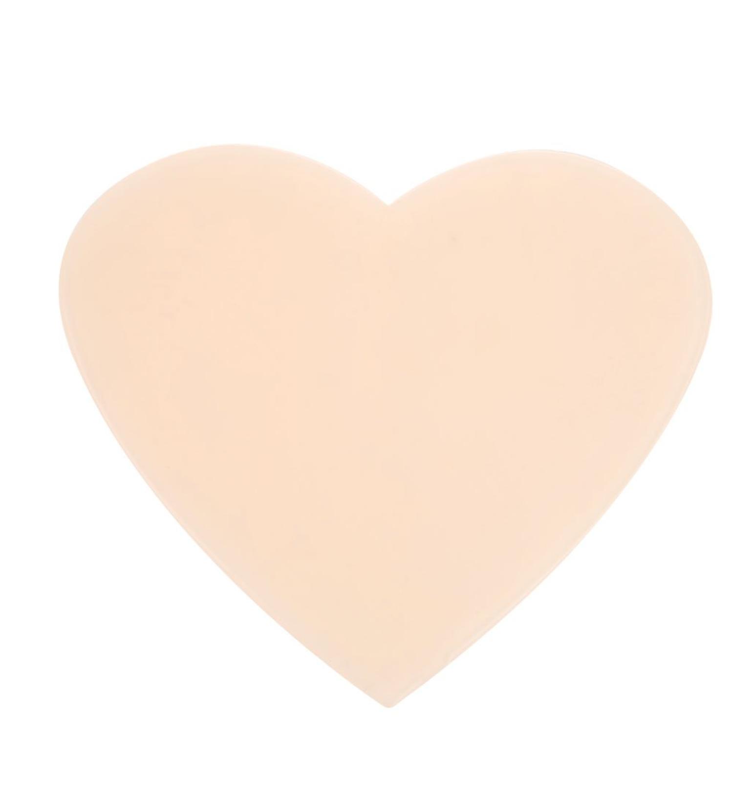 Silicone D collet Pad - Anti-Wrinkle & Lifting Transparent Self-Adhesive Chest Pad | Washable & Reusable (Heart Shape) - International Shipping Available - Buy Online on SooperMarket.com
