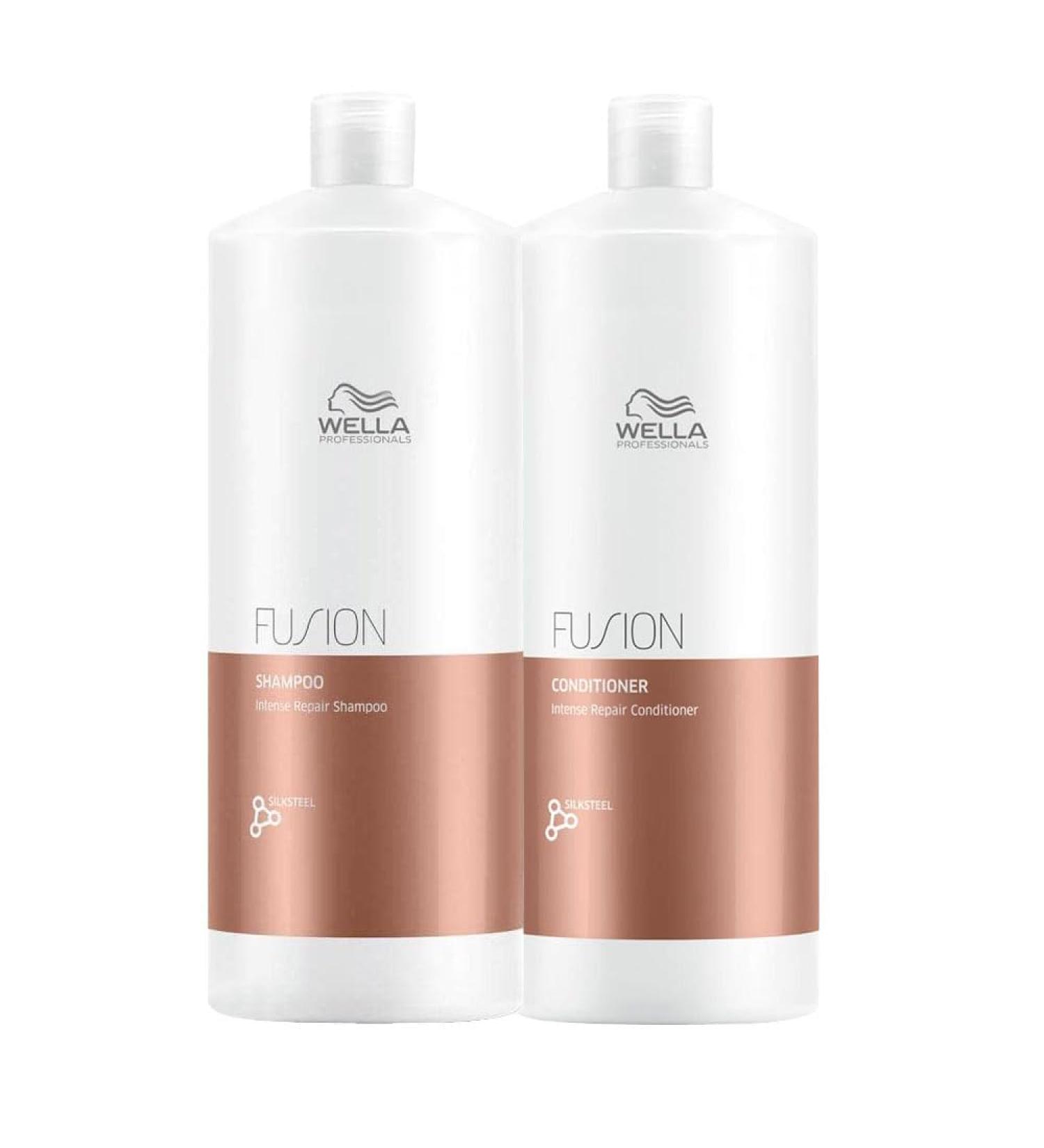 Wella Fusion Shampoo 1000ml + Conditioner 1000ml