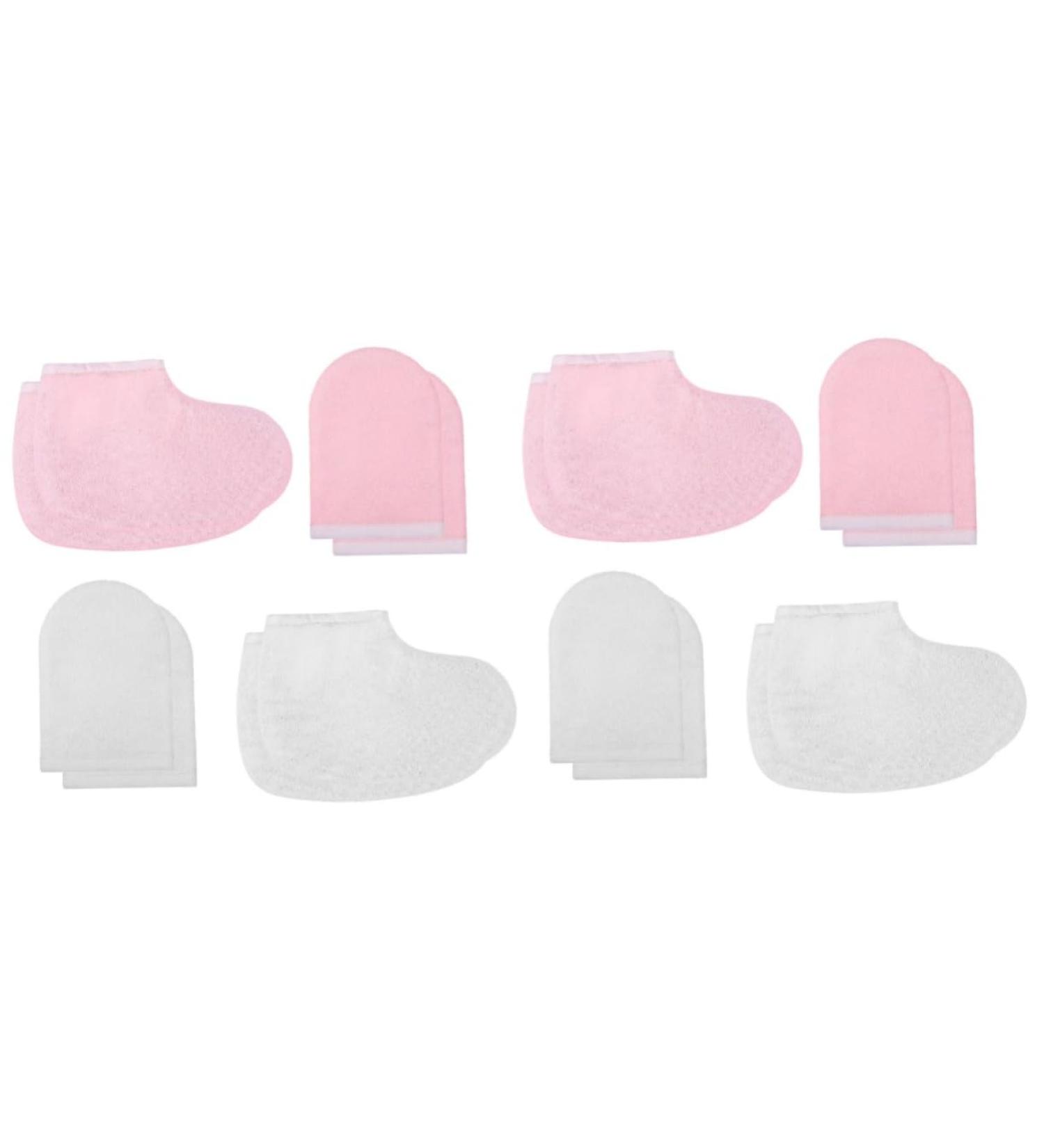 FOMIYES 8 Pairs Cloth Gloves Booties Wax Bath Mittens Hand Gloves Paraffin Wax Mitts and Booties Paraffin Wax Bath Mitts Paraffin Wax Warmer for Hands and Feet Product Take a Bath - Buy Online on SooperMarket.com