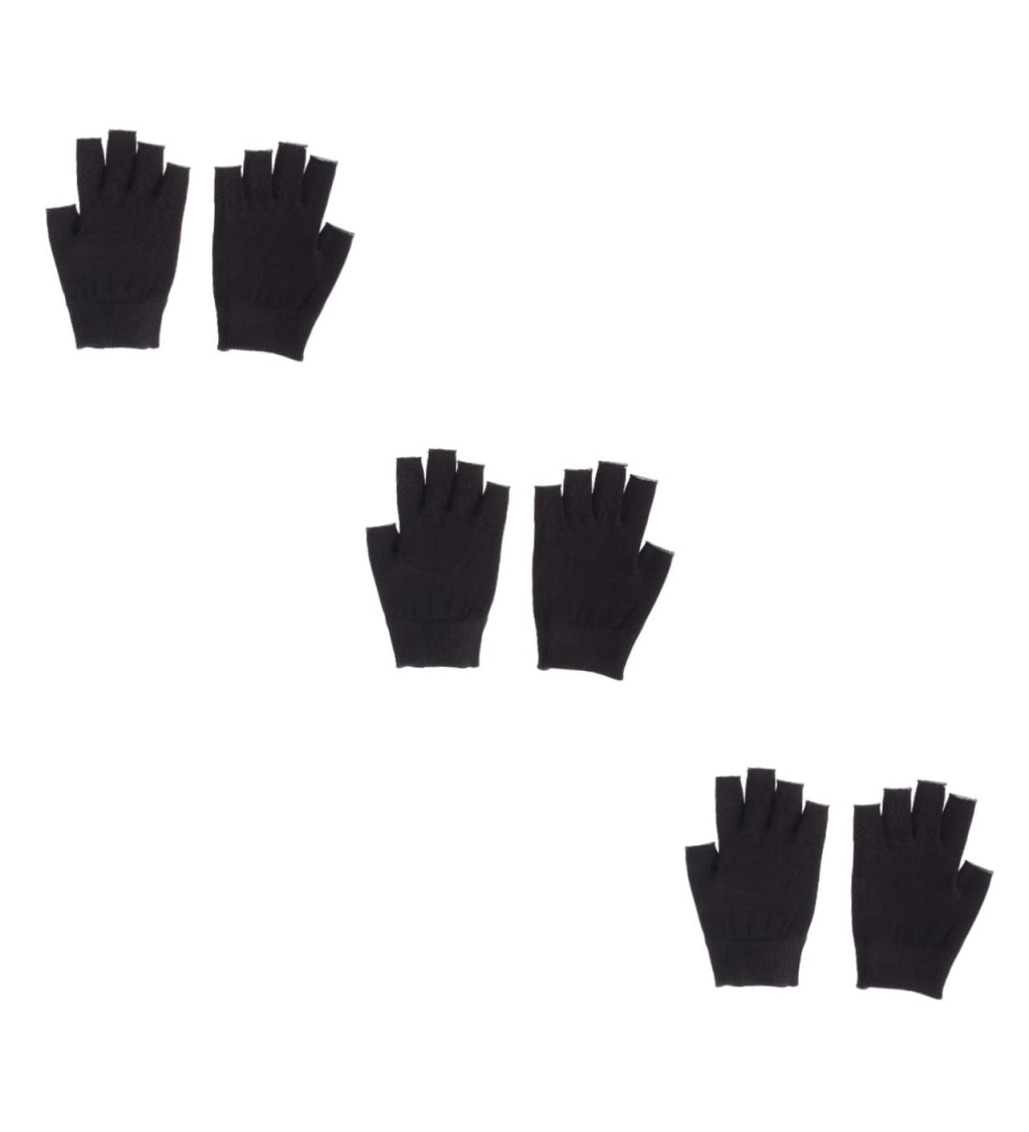 FOMIYES 3 Pairs Moisturizing Gloves Black Gloves Hydrating Glove Whitening Glove Mositurizing Fingerless Glove Mositurizing Glove Gel Gloves Spa Apparel - Buy Online on SooperMarket.com