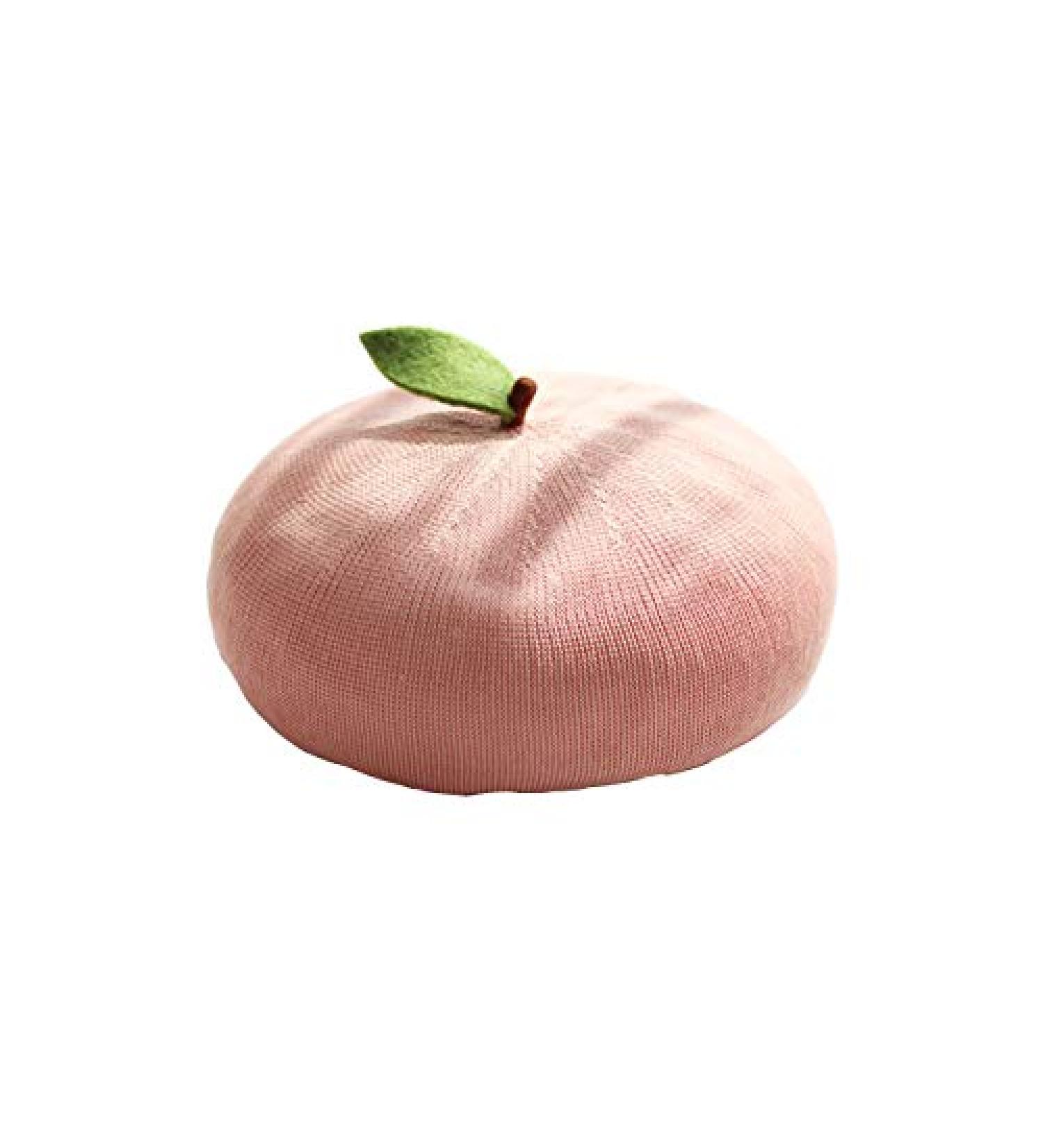 YRPNDP Peach French Beret Hat for Women - Stylish Accessory for Chic Looks - Buy Online on SooperMarket.com