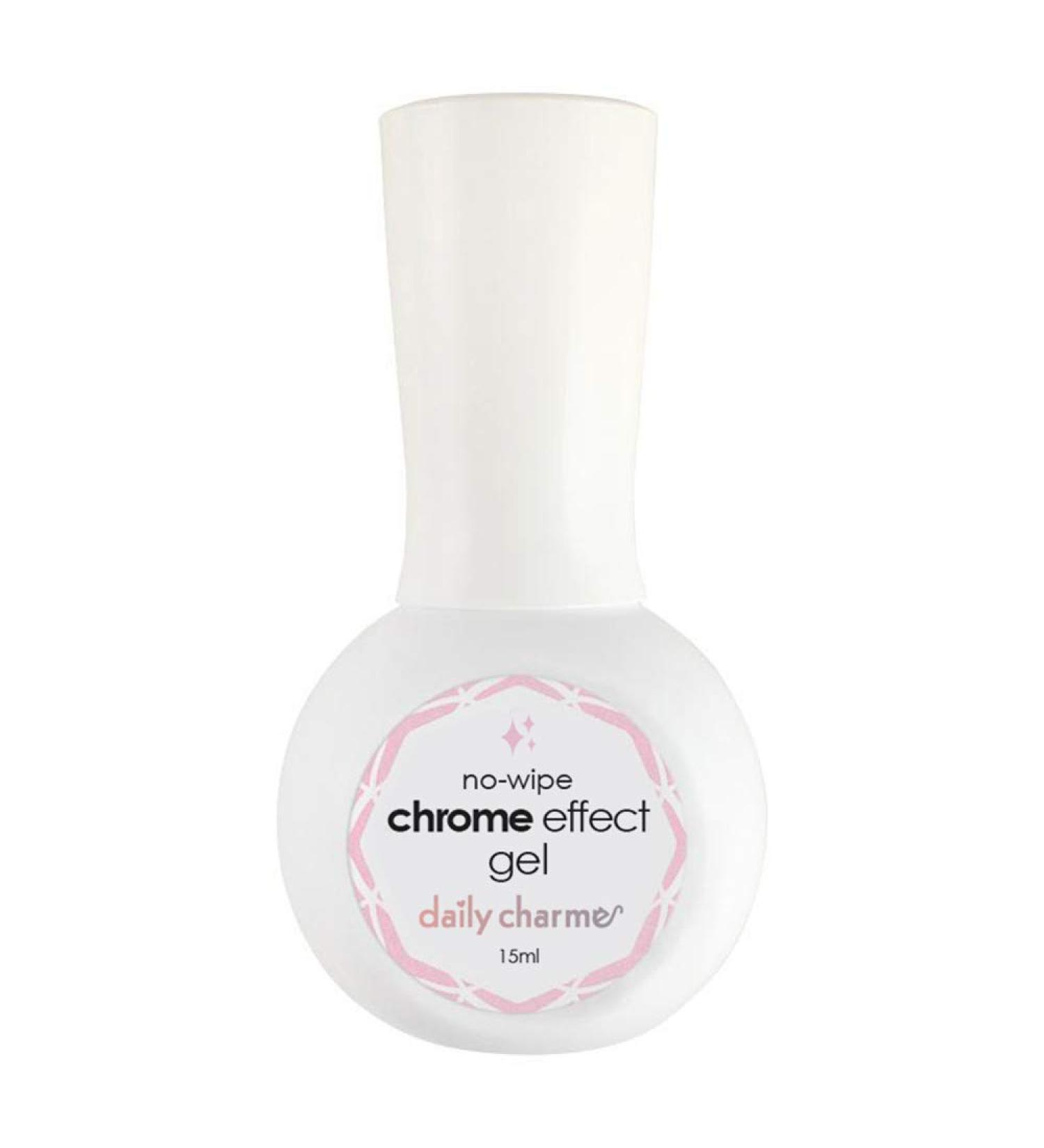 Buy Daily Charme Chrome Effect No-Wipe Top Coat Gel Polish 15ml | High Gloss Long Lasting Smooth Mirror Finish for DIY & Salon Nail Art - Buy Online on SooperMarket.com