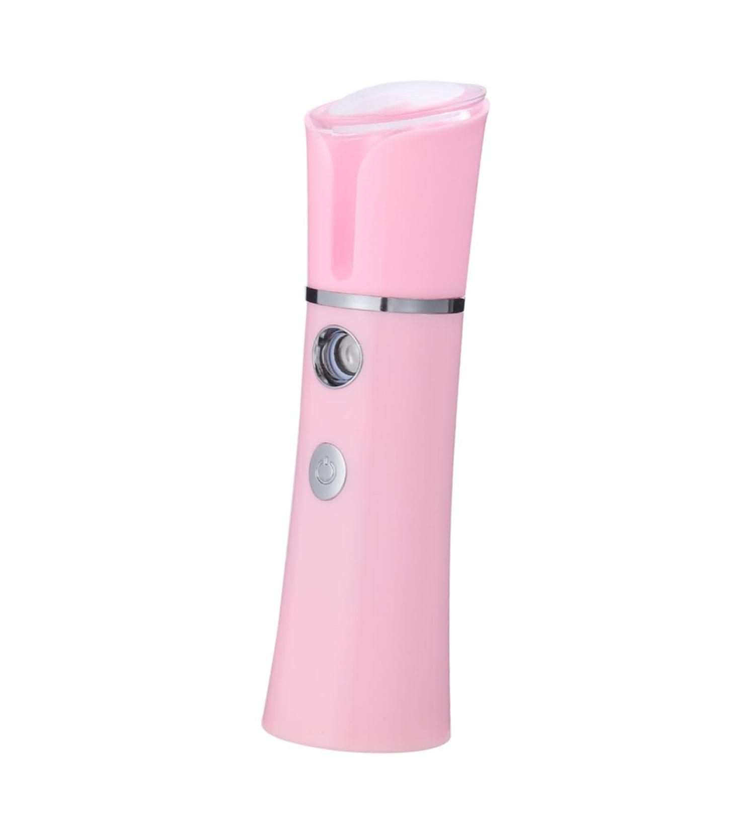FOYTOKI 1pc Facial Spa Steamer Spray Cleaner Pore Cleaner Pink Handheld Spray 14.10X4.00X4.00CM - Buy Online on SooperMarket.com