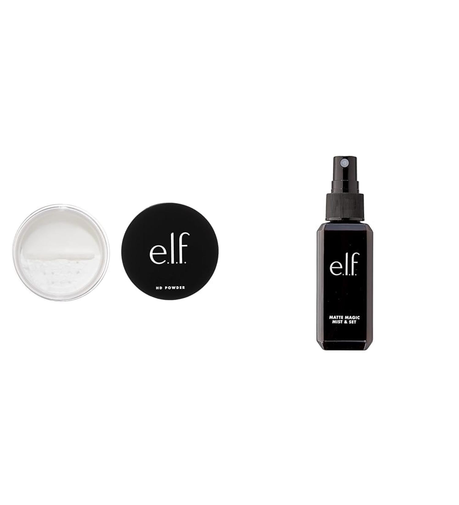 e.l.f. High Definition Powder + Matte Magic Mist & Set (Small) Translucent Powder + Mist & Set 2.02 Fl Oz - Buy Online on SooperMarket.com