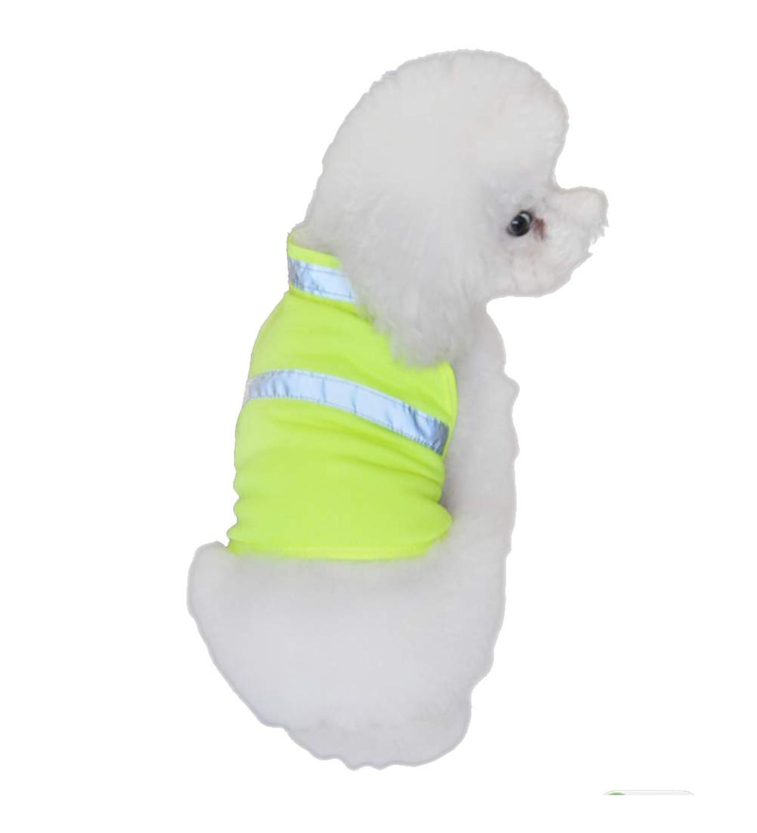 Buy Villcase Reflective Safety Vest for Dogs | High Visibility Breathable Summer Clothing | Fluorescent Yellow Size L | Ideal for Walking Running Hiking - Buy Online on SooperMarket.com