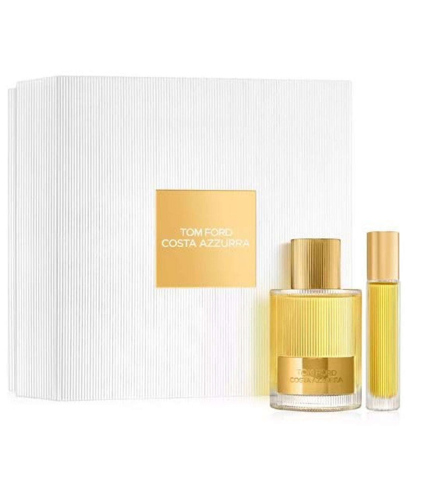 Tom Ford 2 Piece Costa Azzurra Eau De Parfum Set - Costa Azzurra Eau de Parfum (3.4 fl oz / 100 mL) and Costa Azzurra Eau de Parfum Travel Spray.(0.34 fl oz / 10 mL)