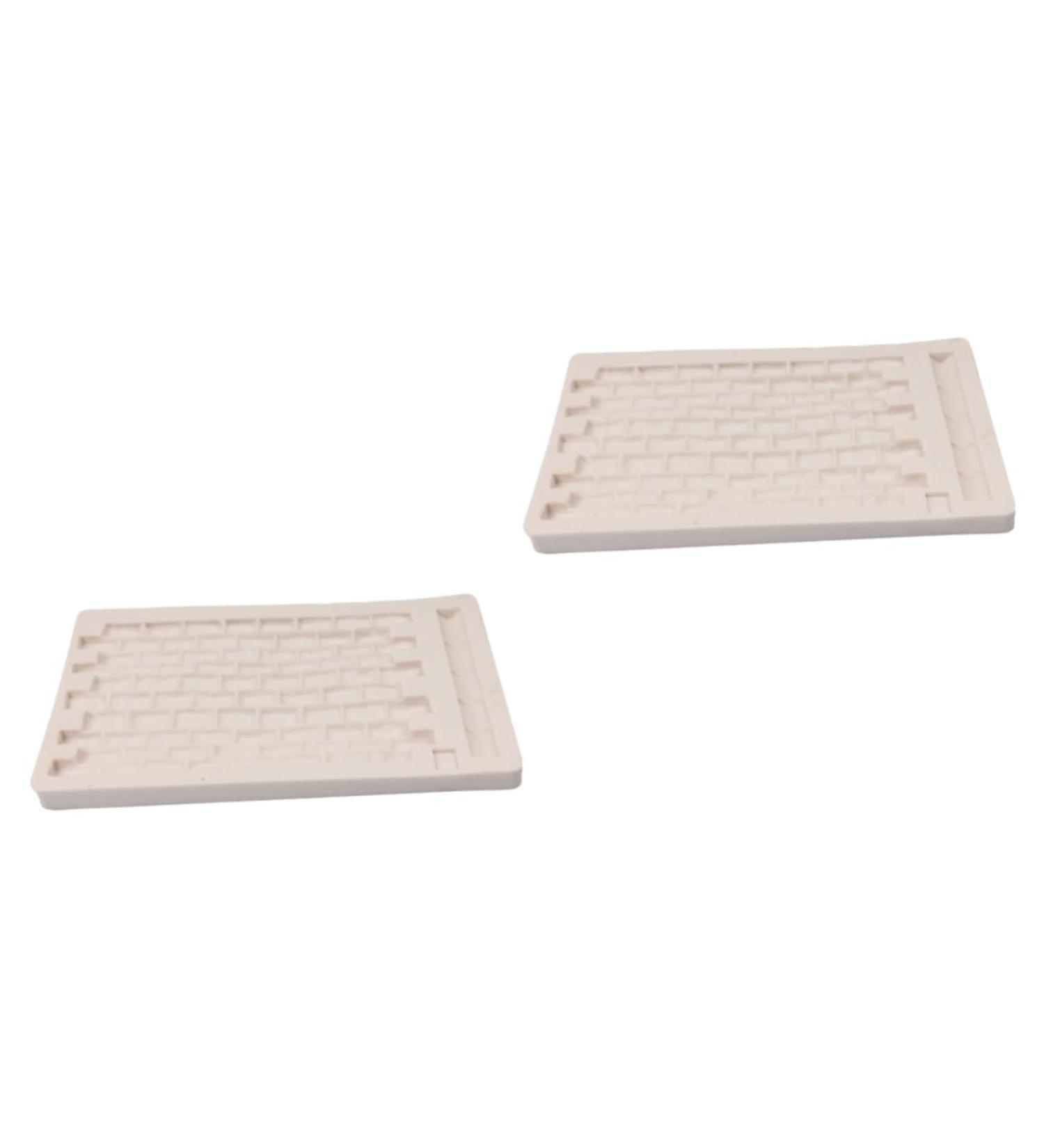 Alipis 2pcs Silicone Molds DIY Baking Molds Silicone Fondant Molds Cake Mold Fudge Bricklaying - Buy Online on SooperMarket.com