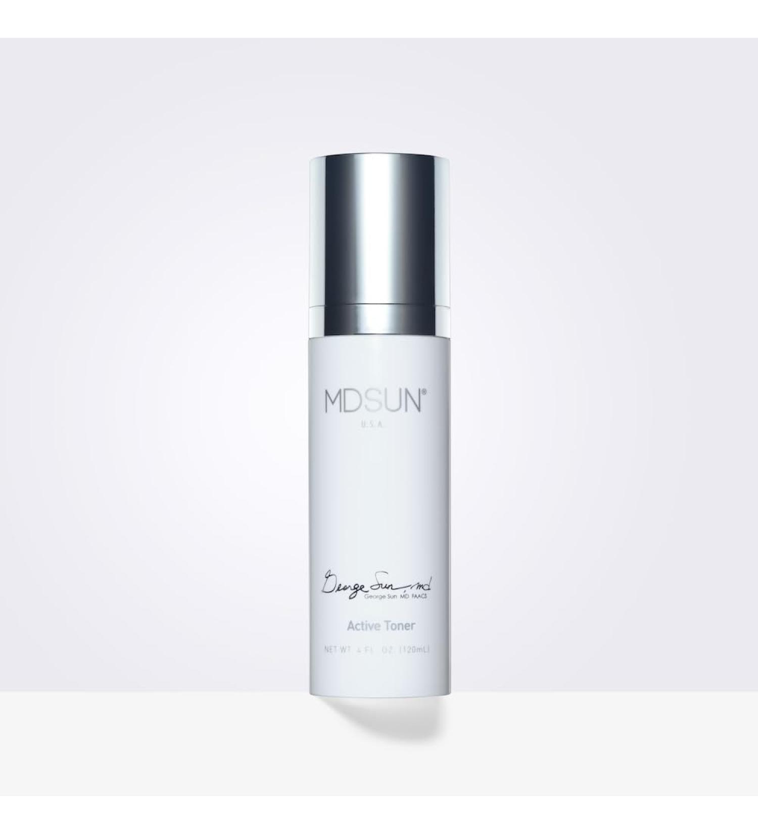MDSUN Active Toner - Antioxidant Facial Toner for Dark Spots & Dull Skin | Deep Hydration pH-Balance Anti-Aging | 120mL - Buy Online on SooperMarket.com