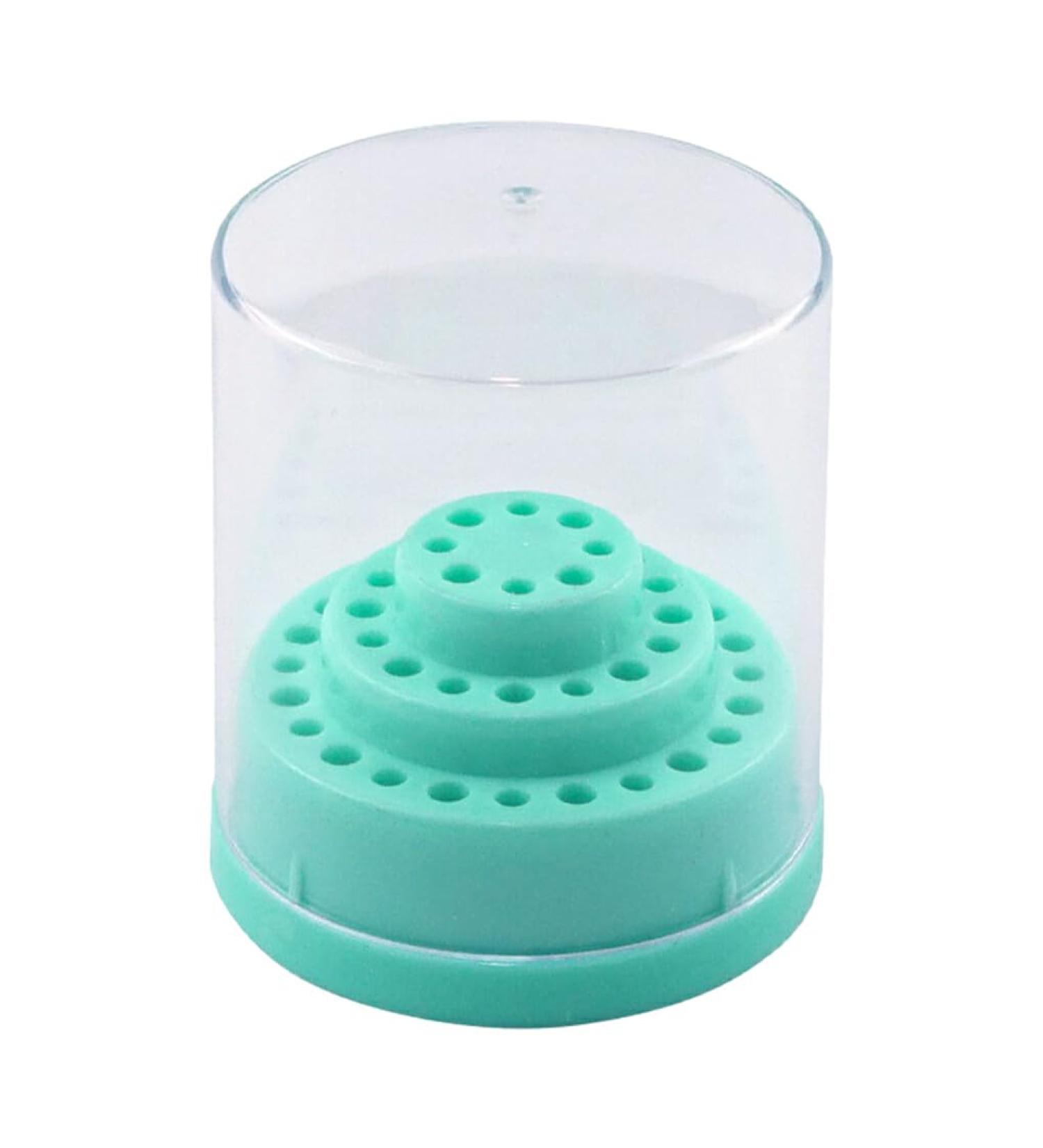 Dajidafu Safe And Hygienic Nail Drill Grinding Bit Holder Box For Clean And Sanitary PP 48 Holes Nail Drill Bits Holder Easy green - Buy Online on SooperMarket.com